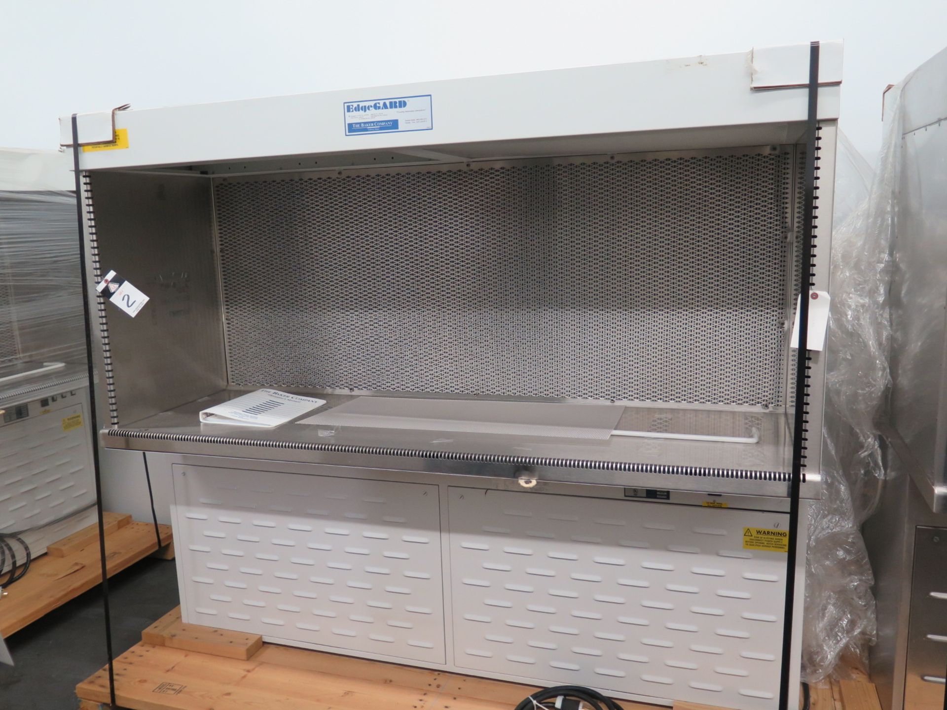 2006 Baker Co. mdl. EG-6252 Stainless Steel Laboratory Flow Hood s/n 88969 74”W x 34”D x 64”H