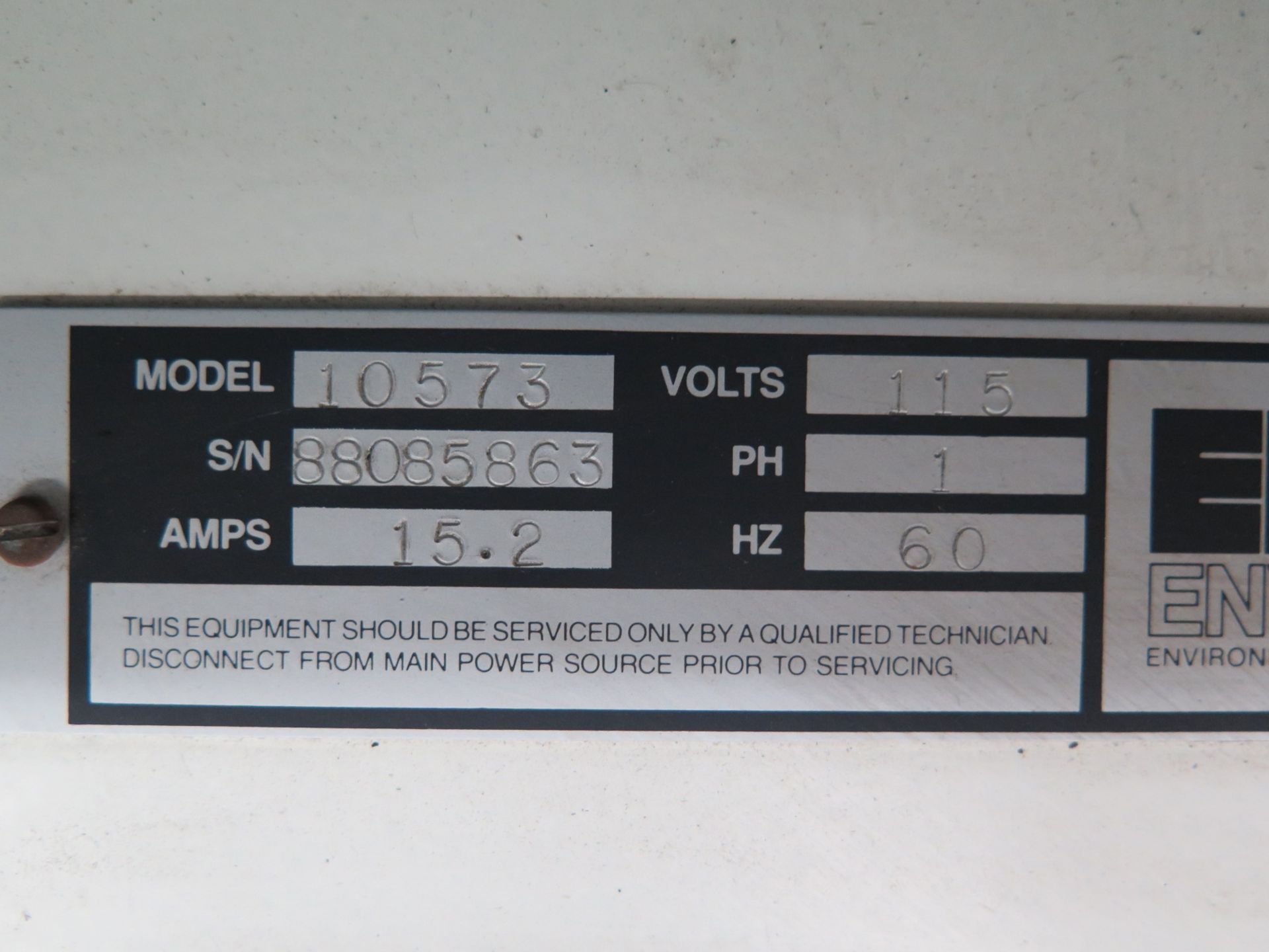 EACI Envirco mdl. 10573 Environmental Air Controller s/n 88085863 73 ½”W x 33 ½”D x 31 ½”H - Image 3 of 4