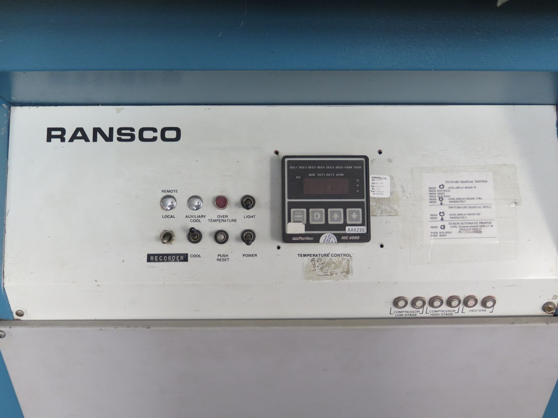 Ransco Environmental Chamber s/n 90K-27158 - Image 2 of 4