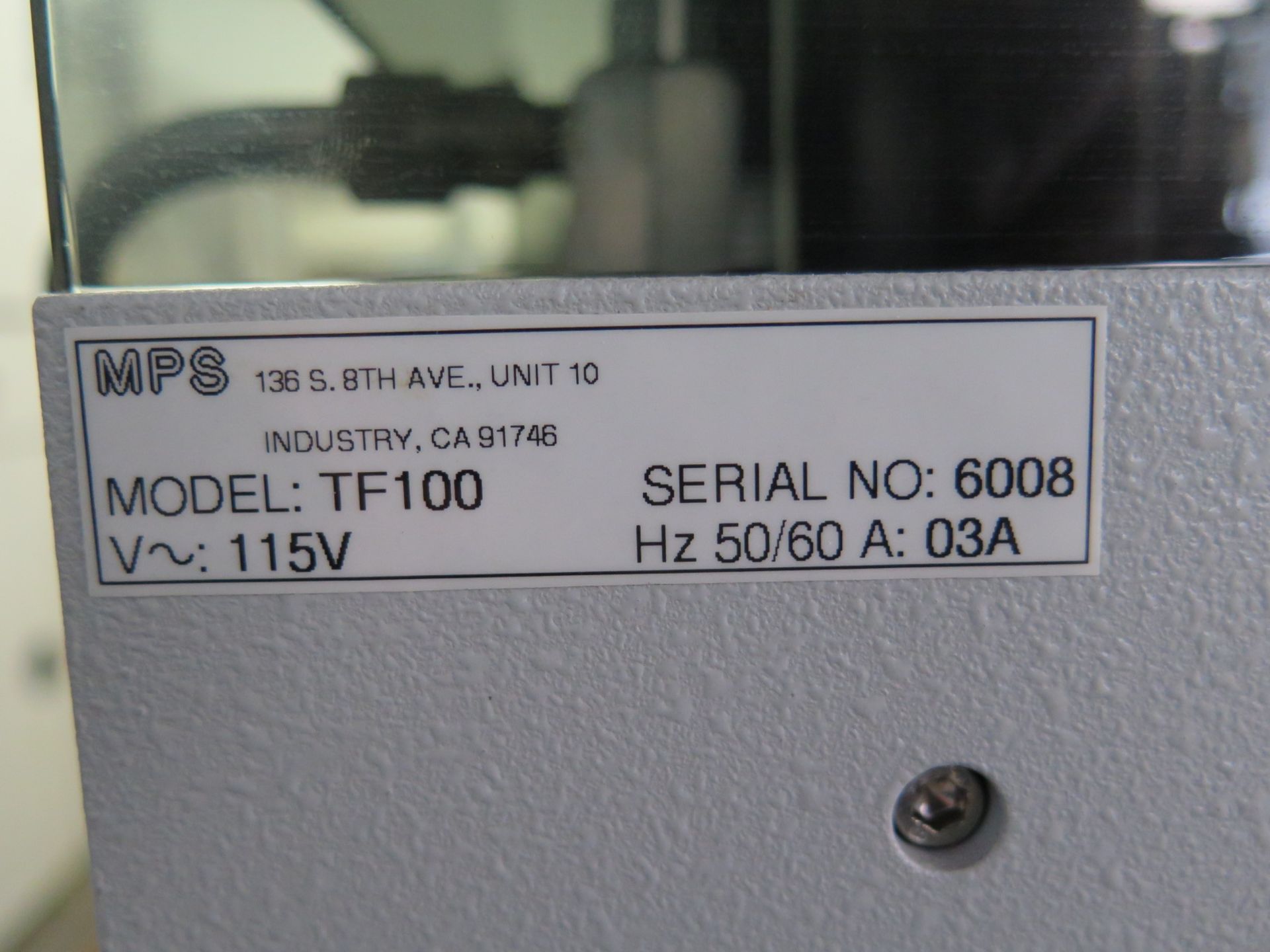 MPS mdl. TF100 Integrated Circuit Surface Screen Printer s/n 6008 - Image 7 of 7