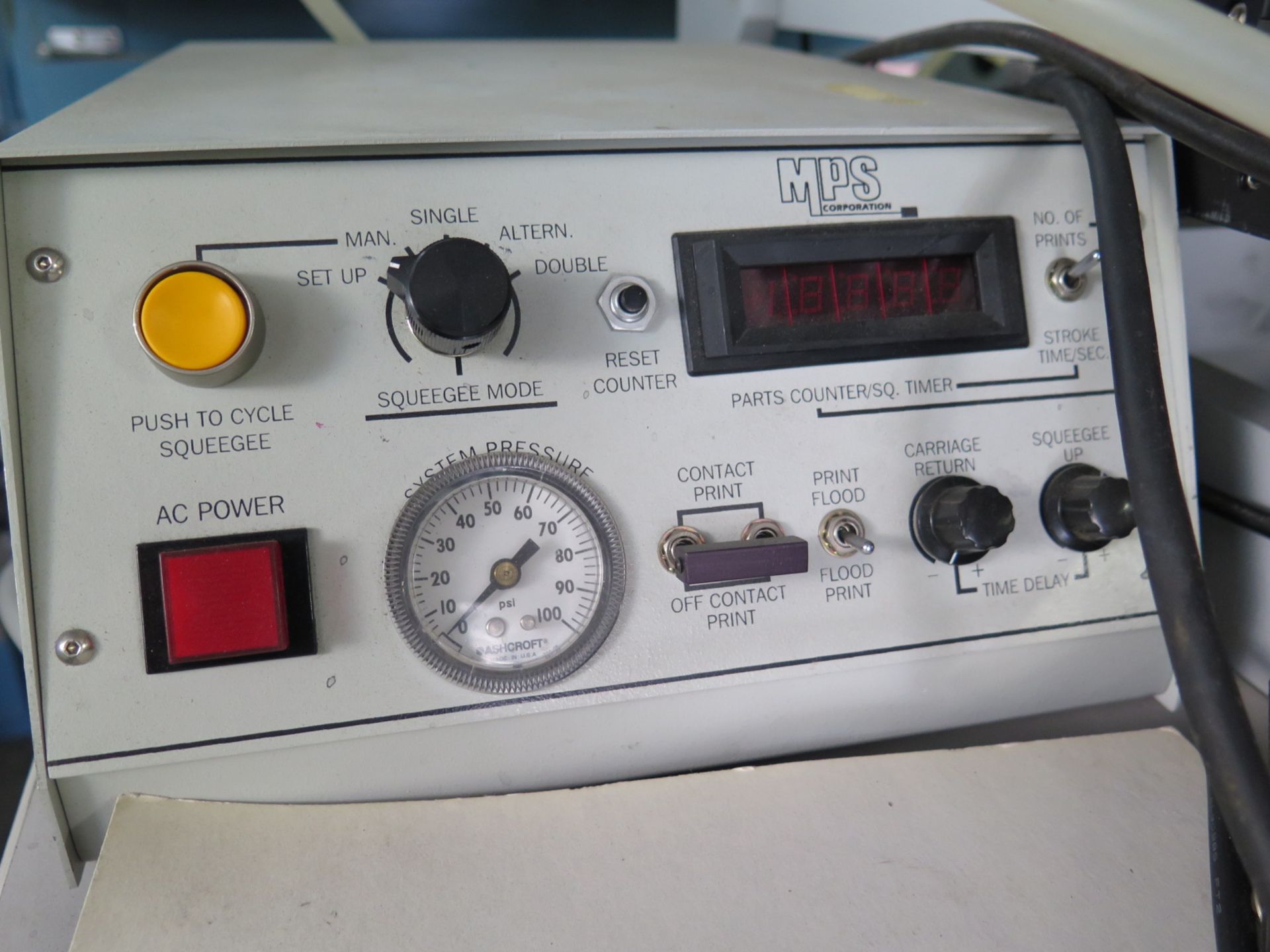 MPS mdl. TF100 Integrated Circuit Surface Screen Printer s/n 6008 - Image 6 of 7