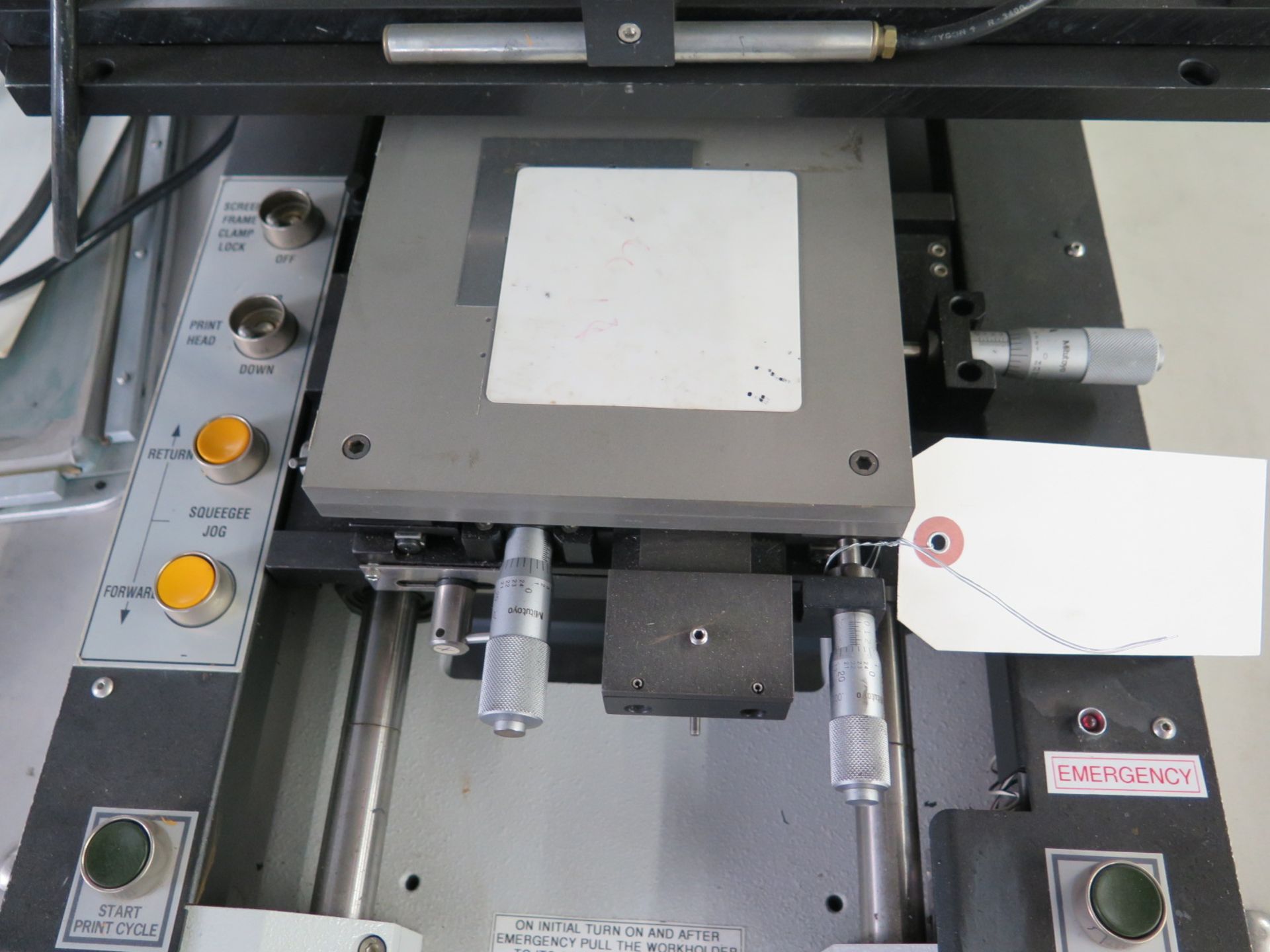 MPS mdl. TF100 Integrated Circuit Surface Screen Printer s/n 6008 - Image 5 of 7