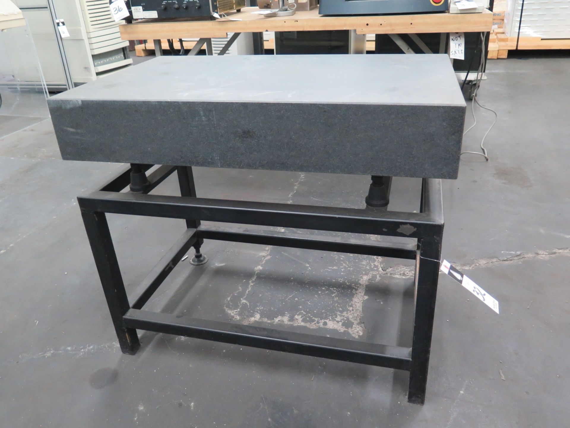 19 ¾” x 31 ¾” x 5 ¼” Granite Surface Plate w/ Stand