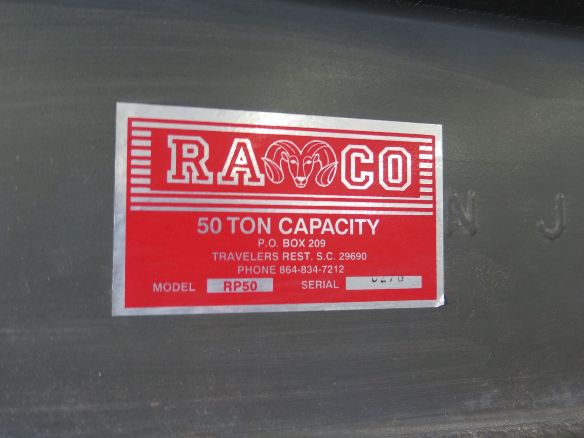 Ramco Industrial mdl. RP50 50-Ton Hydraulic H-Frame Press s/n 0270