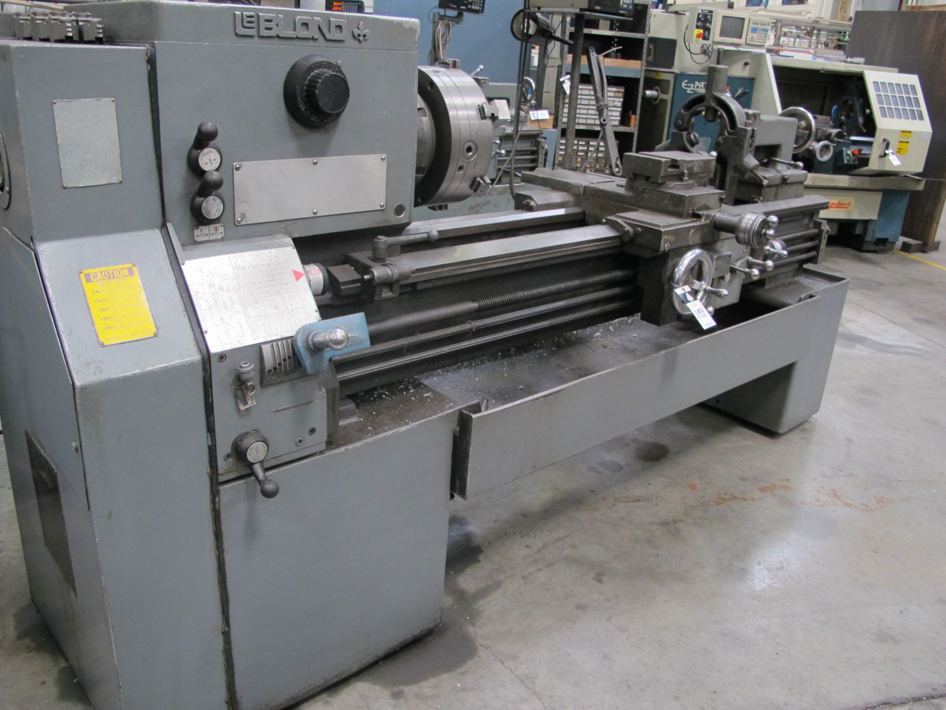 LeBlond Regal Servo Shift 19â€ x 58â€ Lathe s/n 12E-524 w/ Sony DRO, 3â€ Bore Thru Spindle, 40- - Image 2 of 7