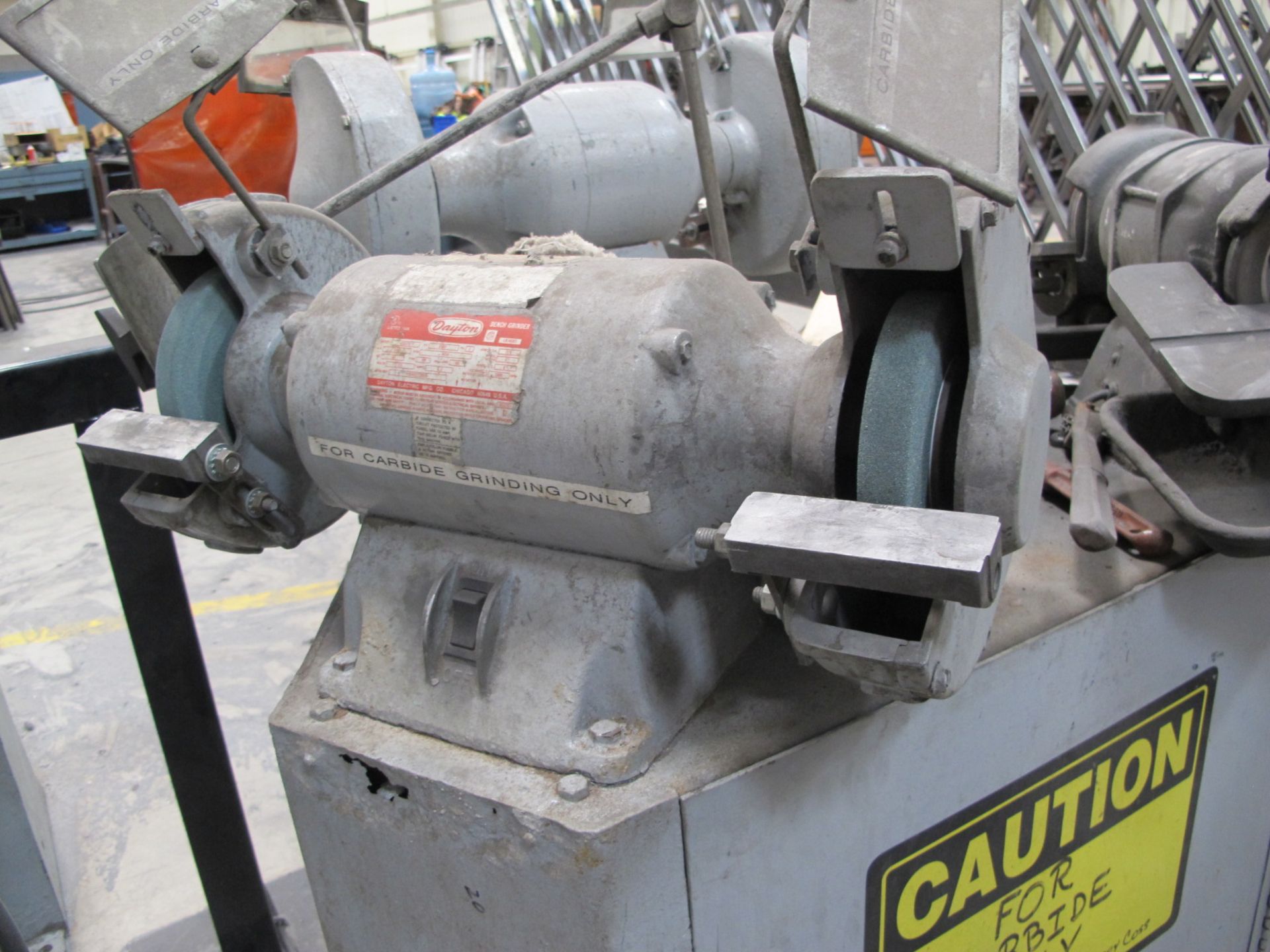 Carbide Tool Grinder and (2) Bench Grinders w/ 3-Station Grinding Table - Image 4 of 4