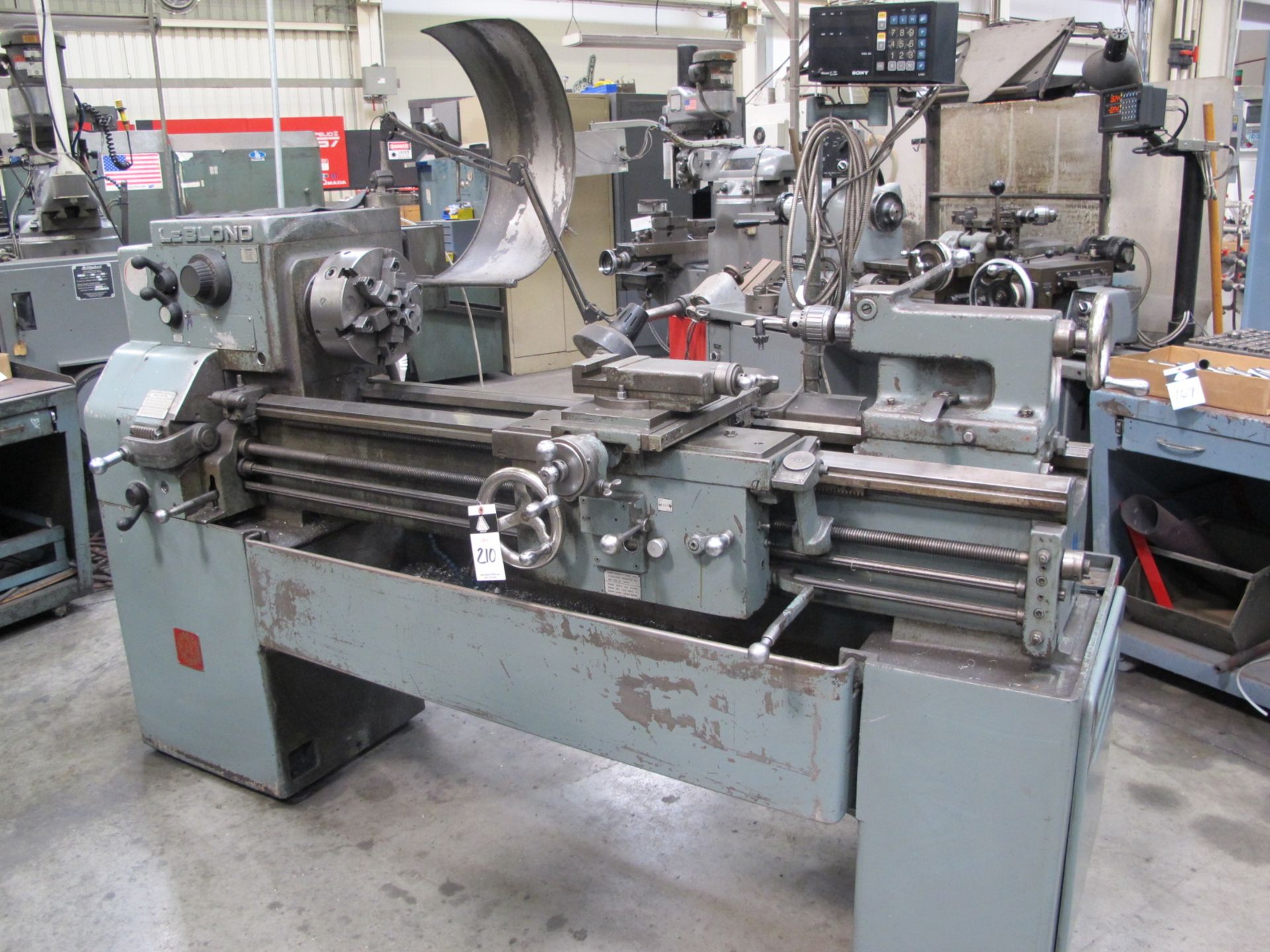 LeBlond Regal Servo Shift 15 Â½â€ x 45â€ Lathe s/n 6C289 w/ Sony DRO, 45-1800 RPM, Inch Threading,