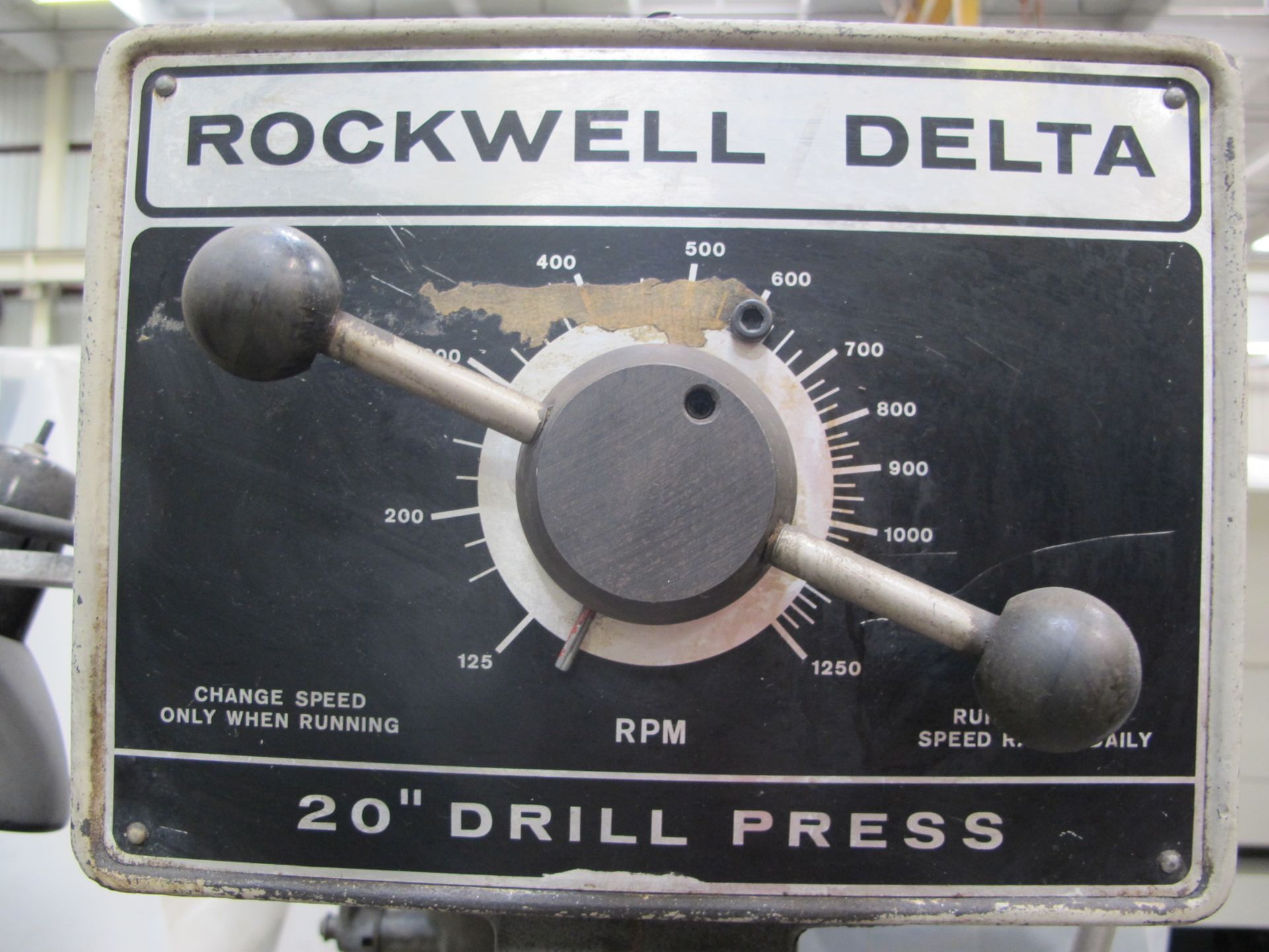 Rockwell / Delta 2-Head Gang Drill Press w/ mdl. 70-6X0 Variable Speed Heads, 125-1250 Variable RPM, - Image 3 of 3