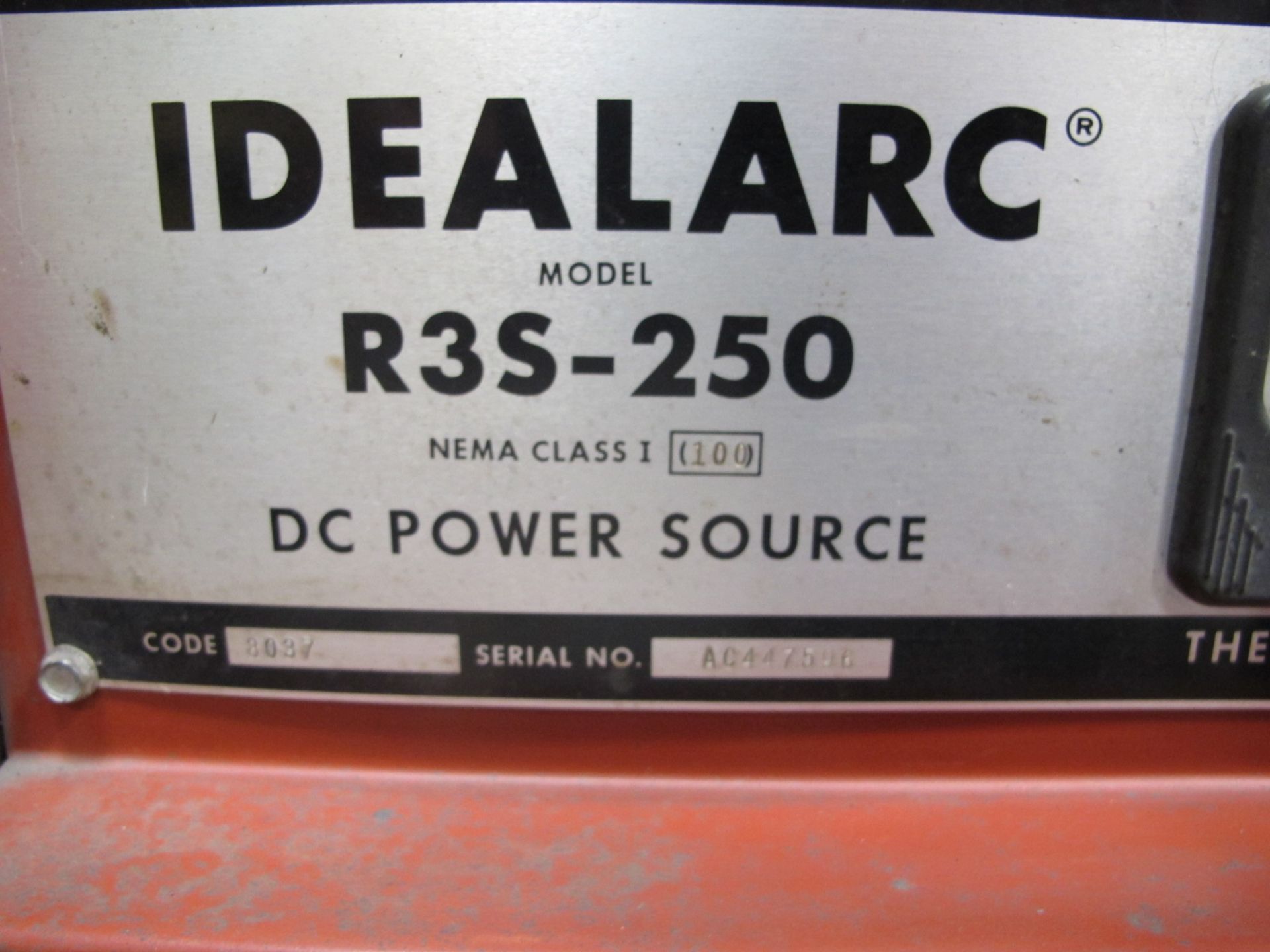 Lincoln Idealarc R3S-250 CV-DC Arc Welding Power Source s/n AC447596 w/ Lincoln LN-7 Wire Feeder - Image 2 of 2