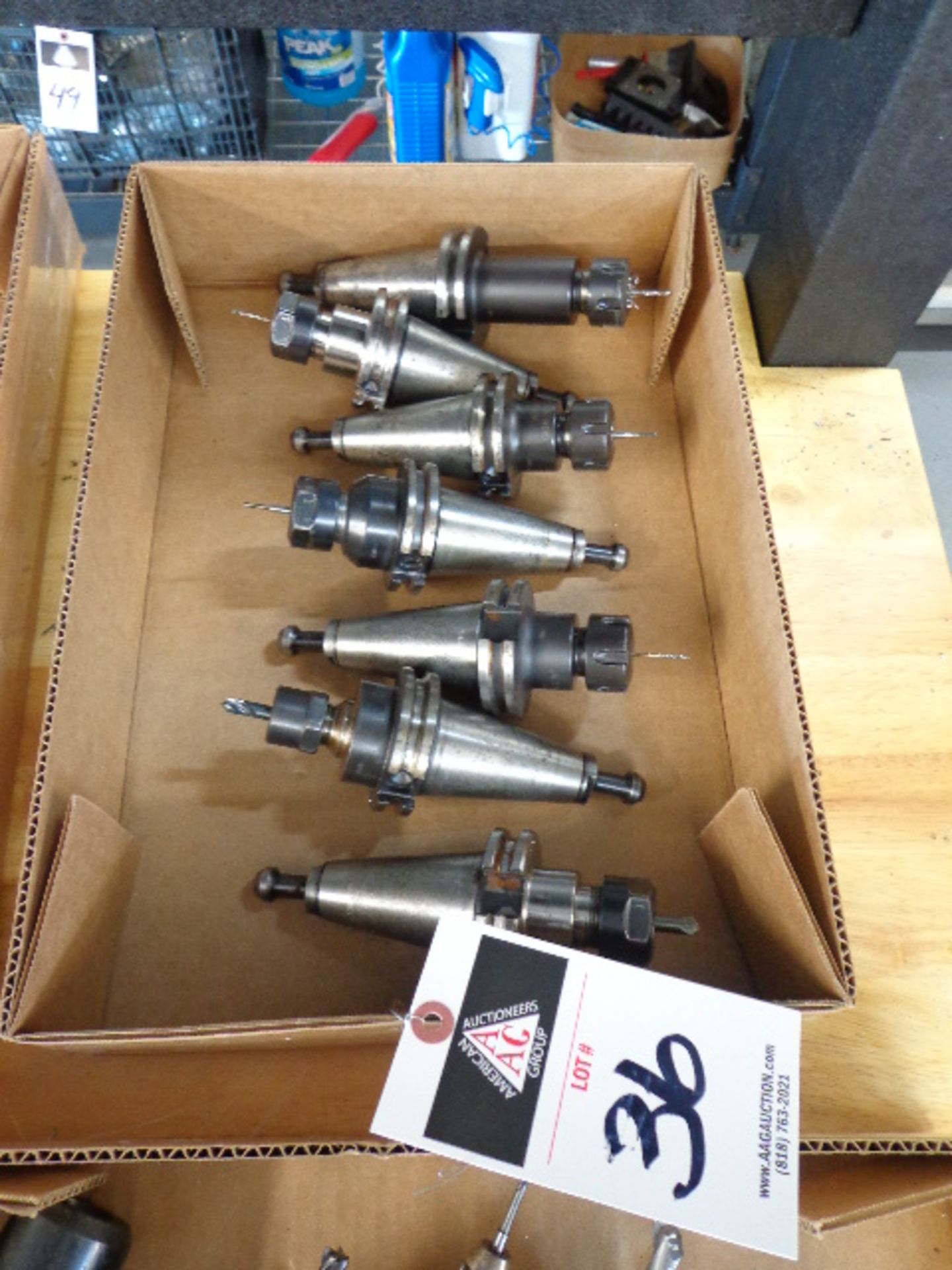 (7) CAT-40 Taper Collet Chucks