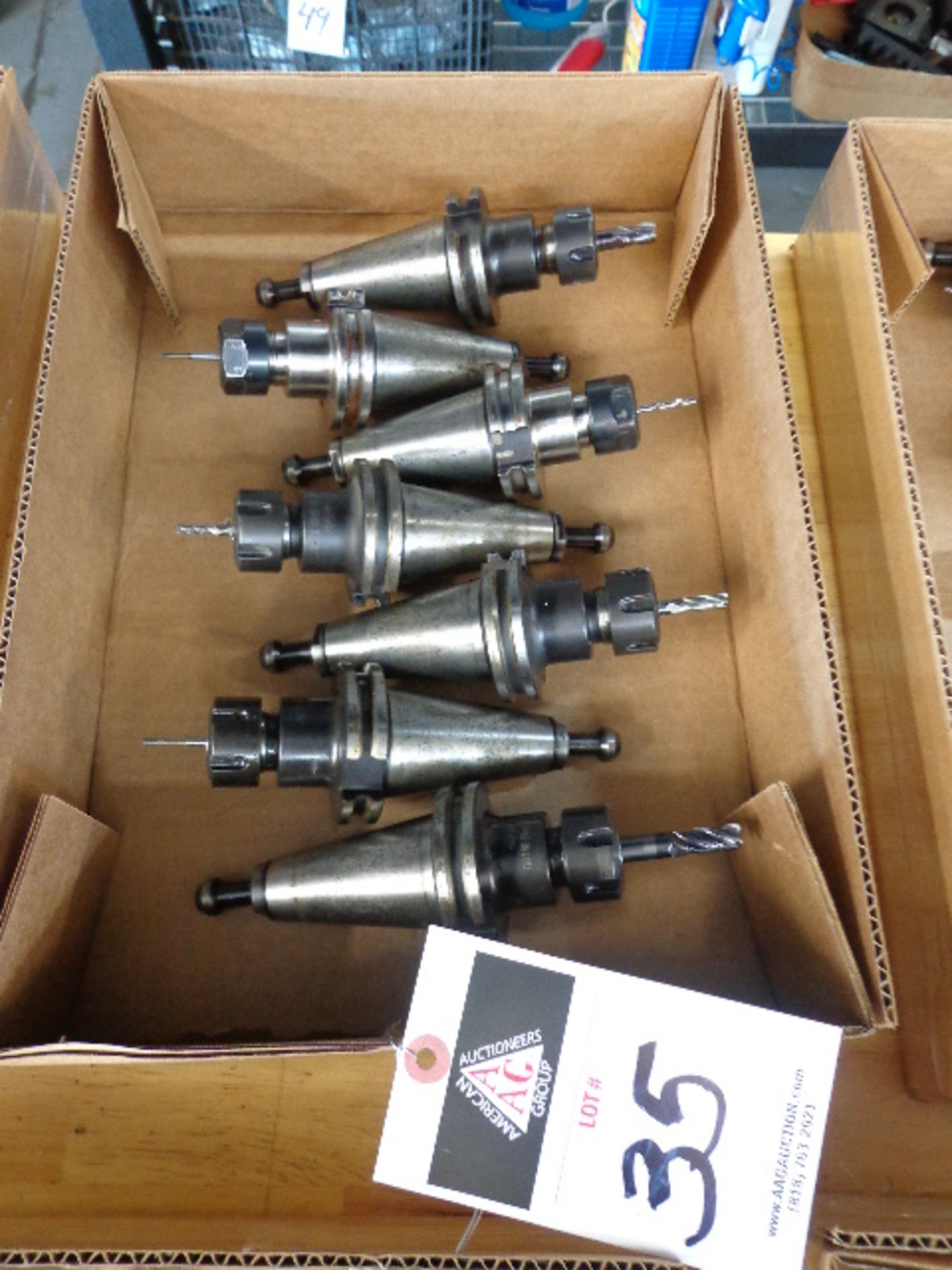 (7) CAT-40 Taper Collet Chucks