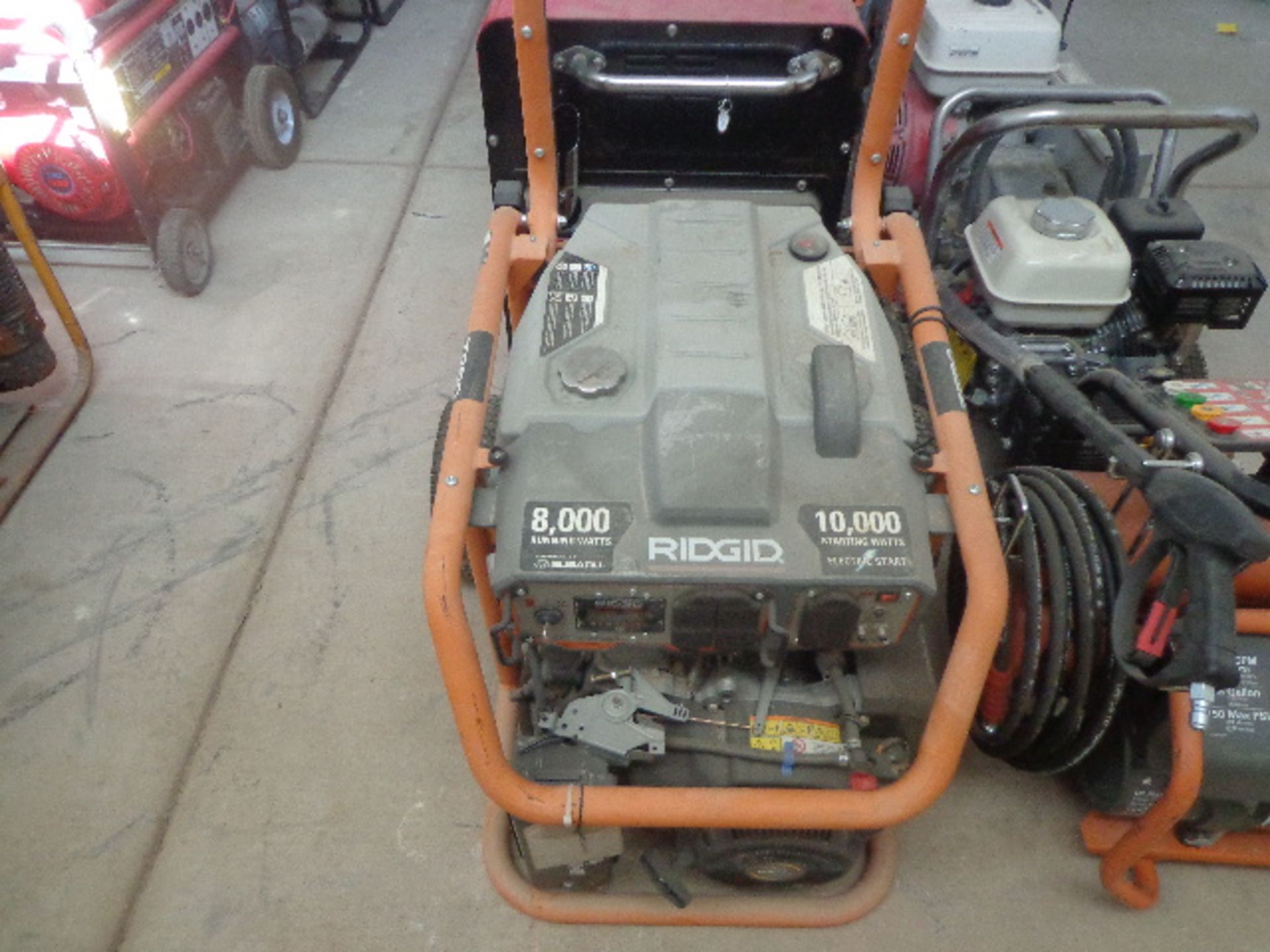 RIDGID 8000W GENERATOR, ELECTRIC START