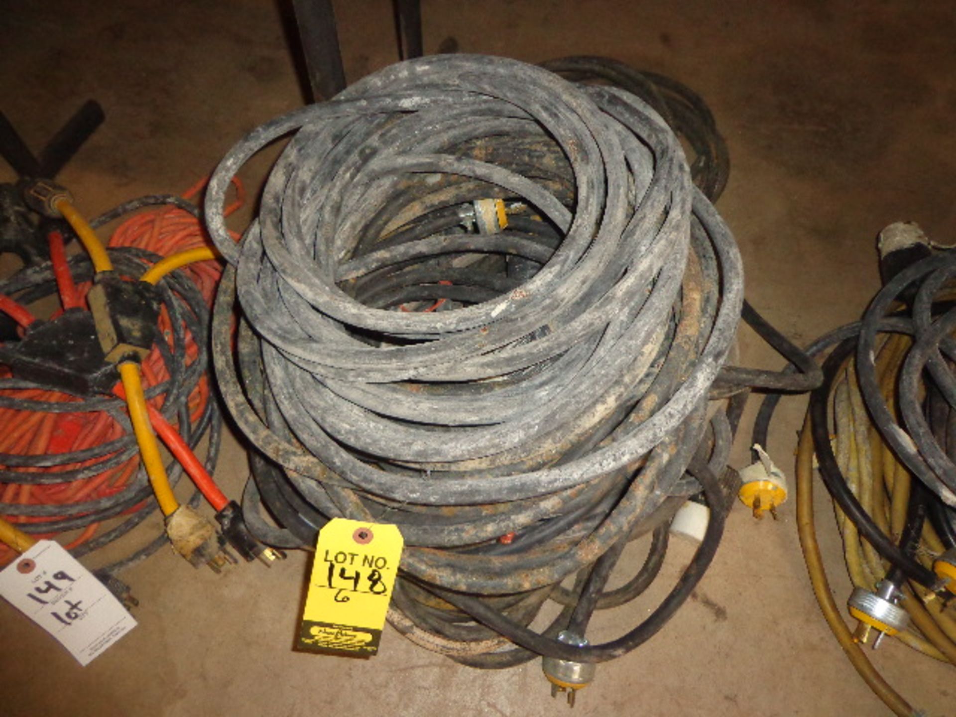 LOT 6 HD ELECTRIC CORDS, APPROX. 25-50'