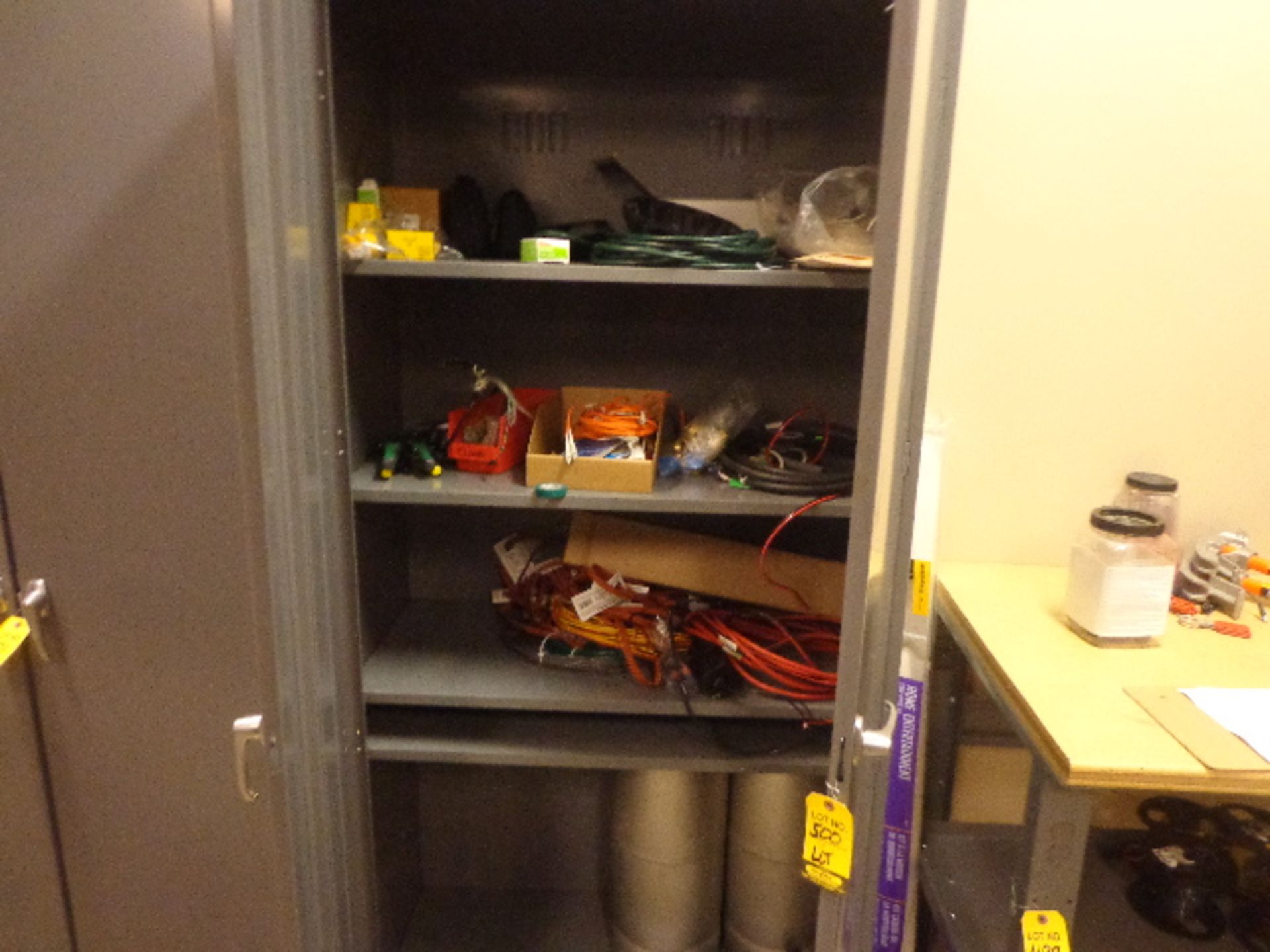 SUPPLY CABINET & CONTENTS
