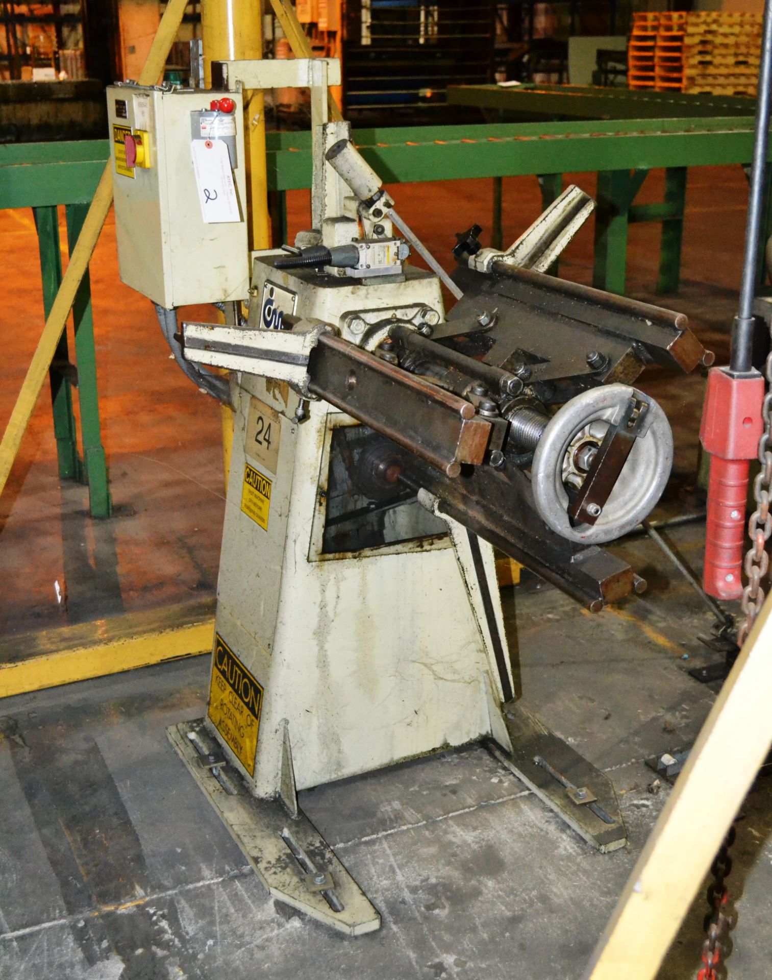 Cooper Weymouth Peterson Model 2RM Expanding Mandrel Uncoiler; 48" Max OD, 18" Width; 1,600-Lb - Image 3 of 4