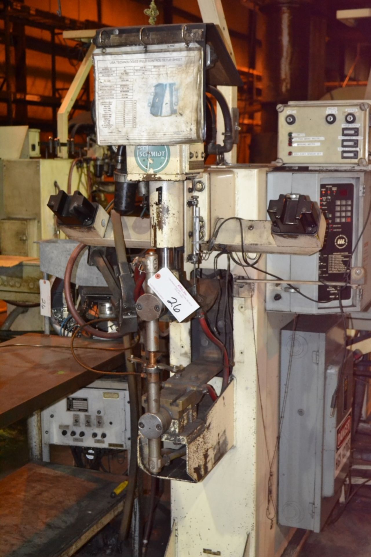 G.E. Schmidt Inc. Model Proline 1475-18IL 75-KVA Spot Welder, Air Operated Head; Nut Feed System; - Image 2 of 4