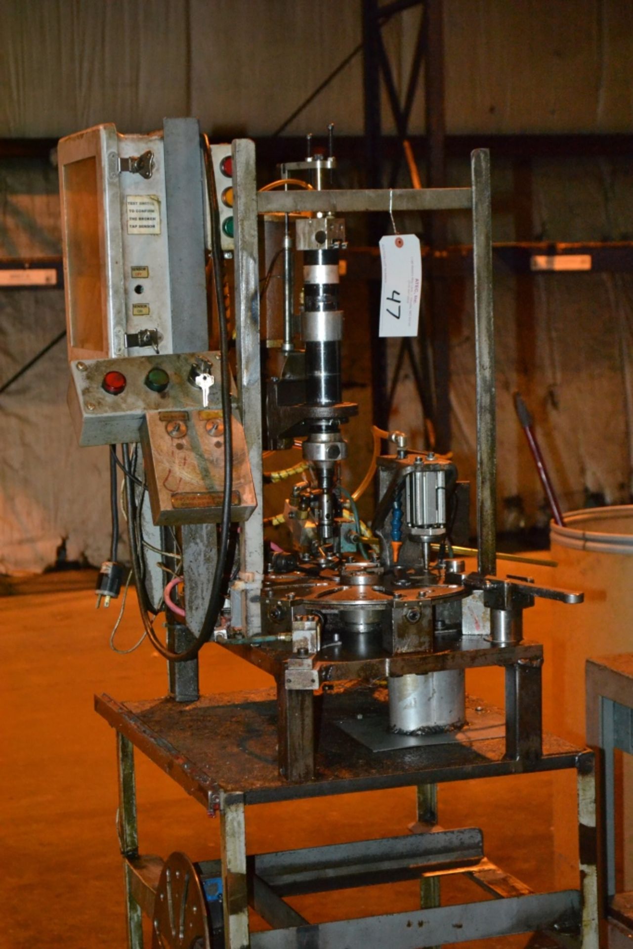 Lot Consisting of: (1) Custom Built Single Spindle Tapping Machine & (1) Custom Built Dual Spindle