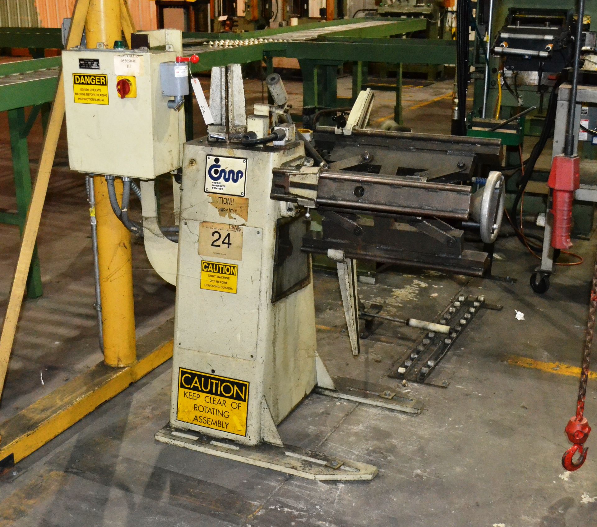 Cooper Weymouth Peterson Model 2RM Expanding Mandrel Uncoiler; 48" Max OD, 18" Width; 1,600-Lb - Image 2 of 4