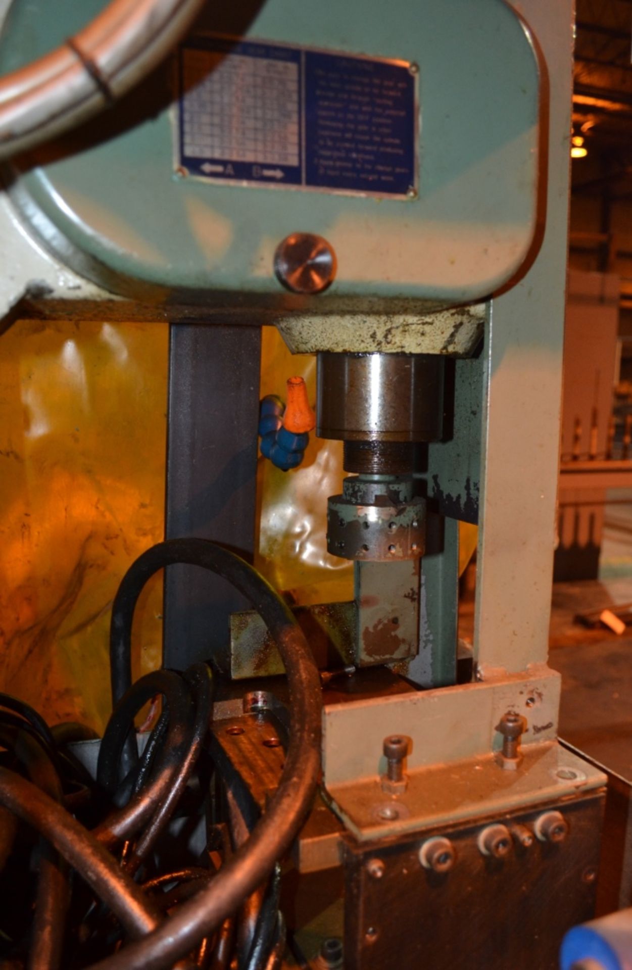 Custom Built End Cutting Machine, 1.5kW 3-Phase Motor, Dual Palm Button Operated, w/Steel Fabricated - Image 3 of 5