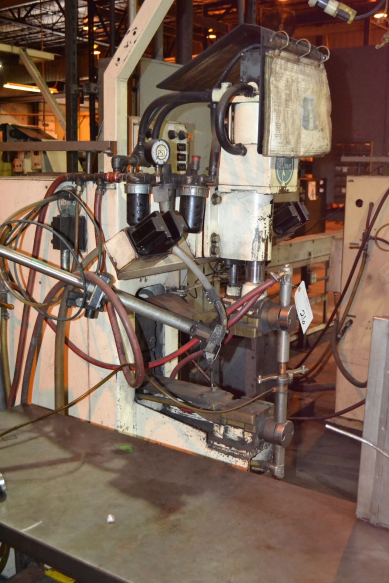 G.E. Schmidt Inc. Model Proline 1475-18IL 75-KVA Spot Welder, Air Operated Head; Nut Feed System; - Image 4 of 4