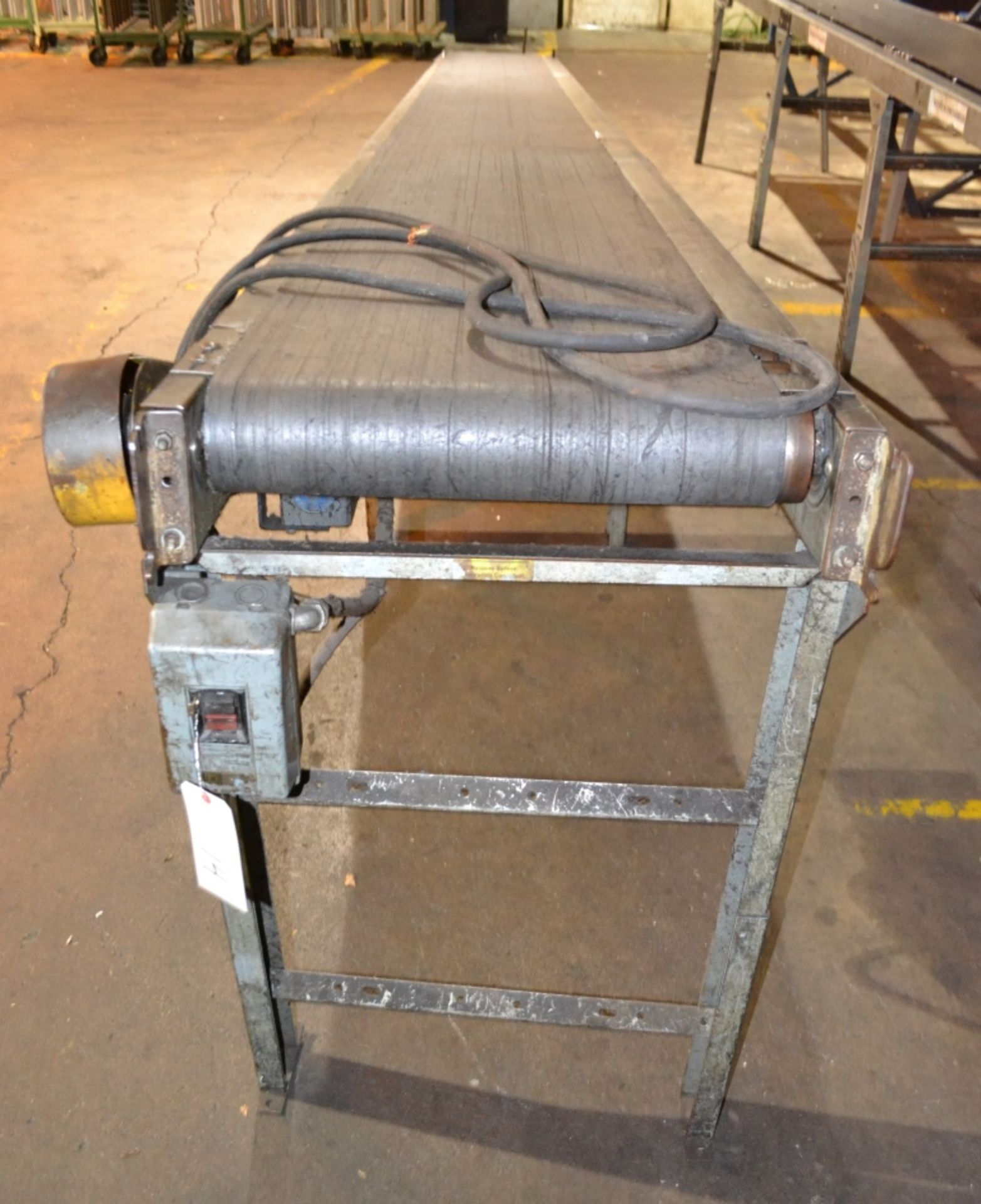 Inclined Power Belt Conveyor, Approximately 24' x 20"