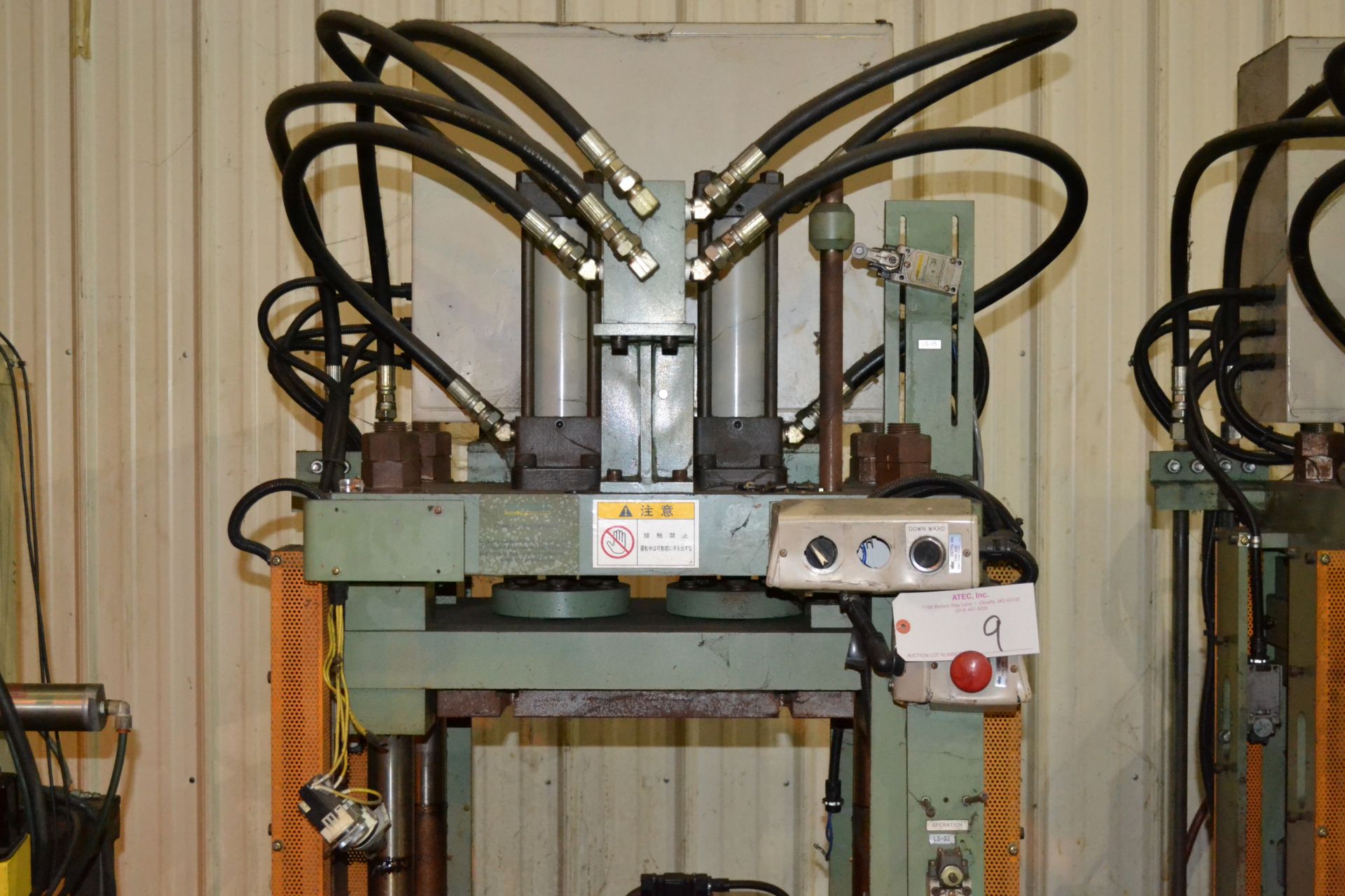 Custom Built 15-Ton Hydraulic Press, Approximately 19.5" x 9.5" L-R/F-B Between Posts; Hydraulic - Image 3 of 4