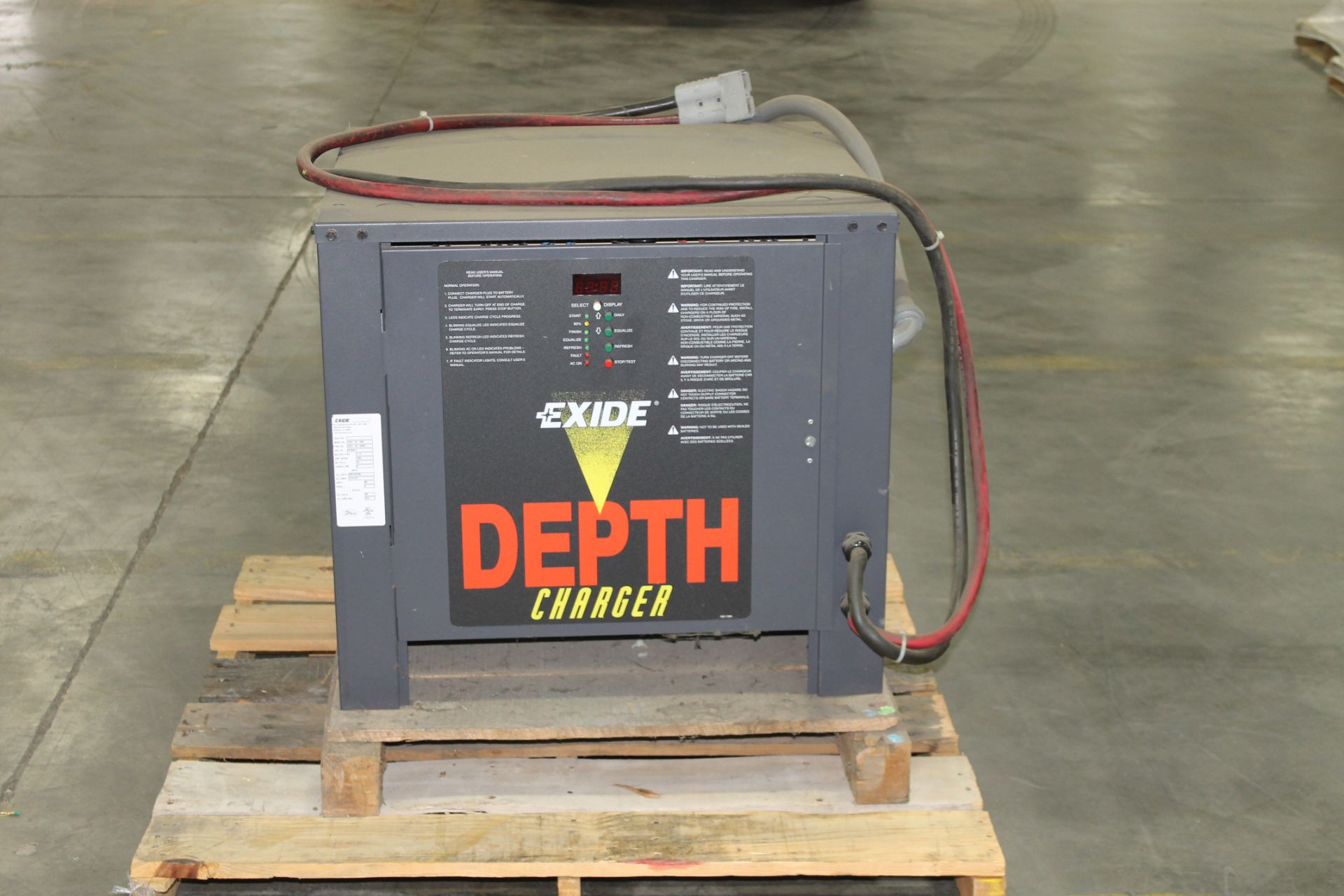 EXIDE DEPTH ELECTRIC FORKLIFT BATTERY CHARGER, 36V - Image 2 of 4