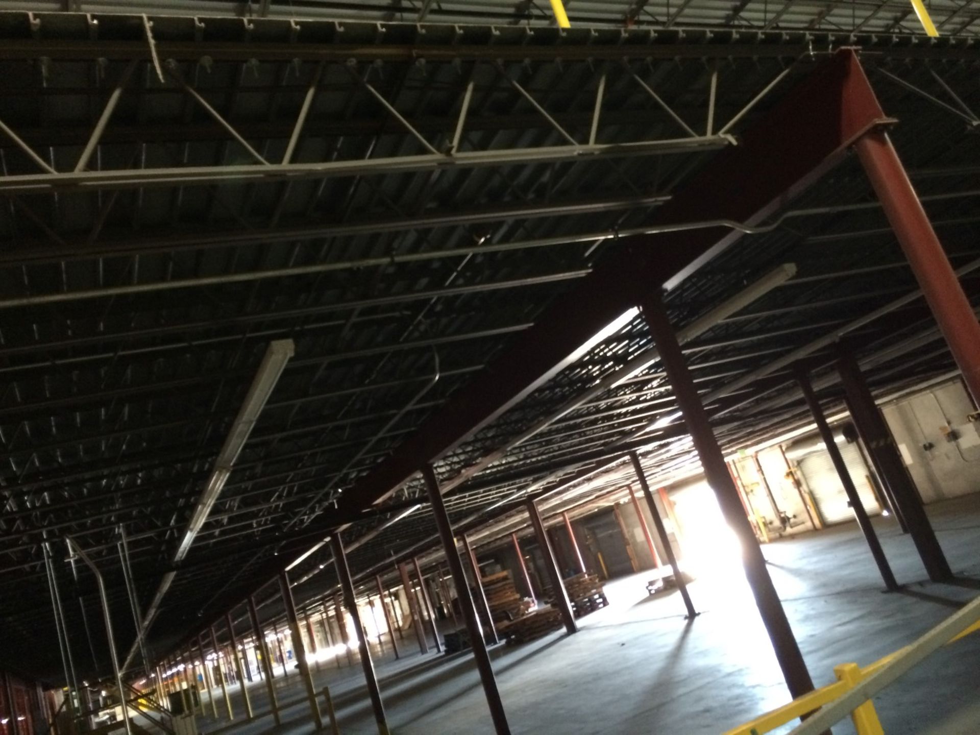 1200 SQ FT OF MEZZANINE WITH SOLID METAL FLOOR DECKING, (80' x 15')  COLUMN SPACING 240" X 180" - Image 11 of 12