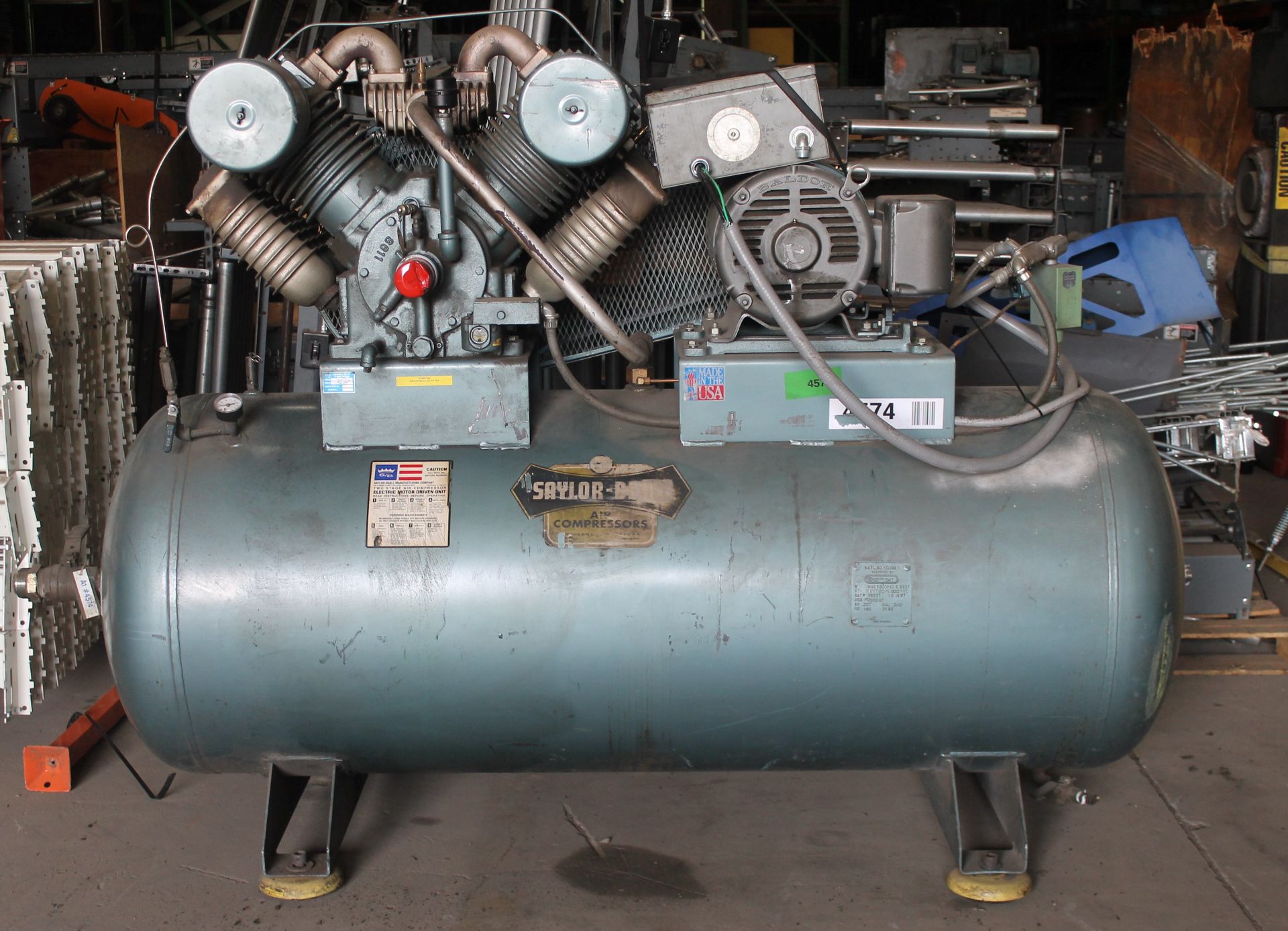 SAYLOR-BEALL 25 HP INDUSTRIAL QUALITY AIR COMPRESSOR, - Image 3 of 11