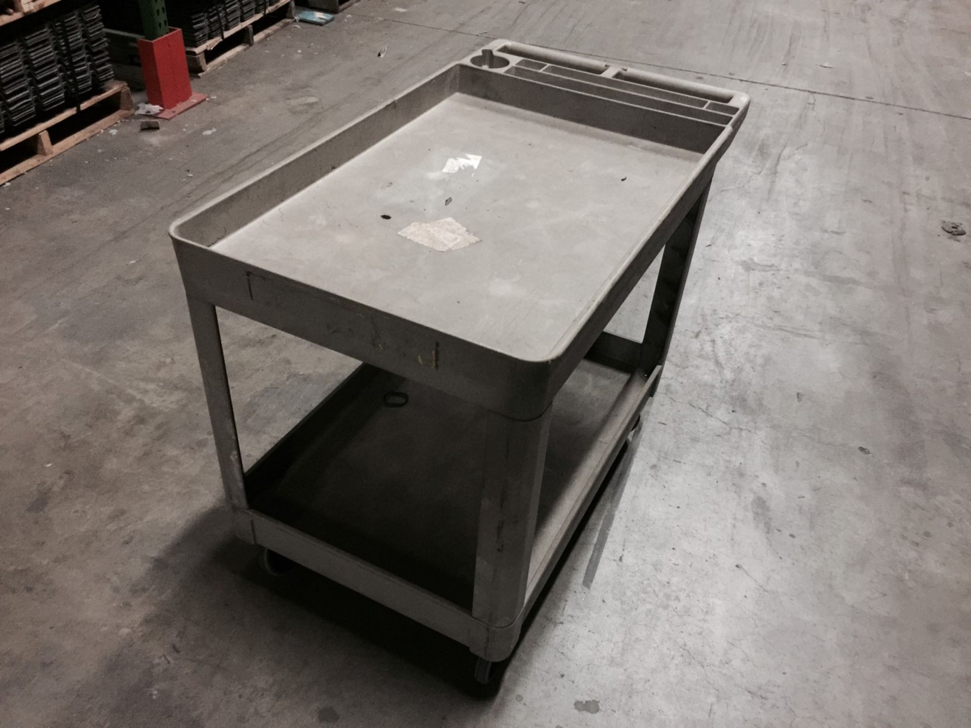 ROLLING RUBBERMAID CART, - Image 2 of 2