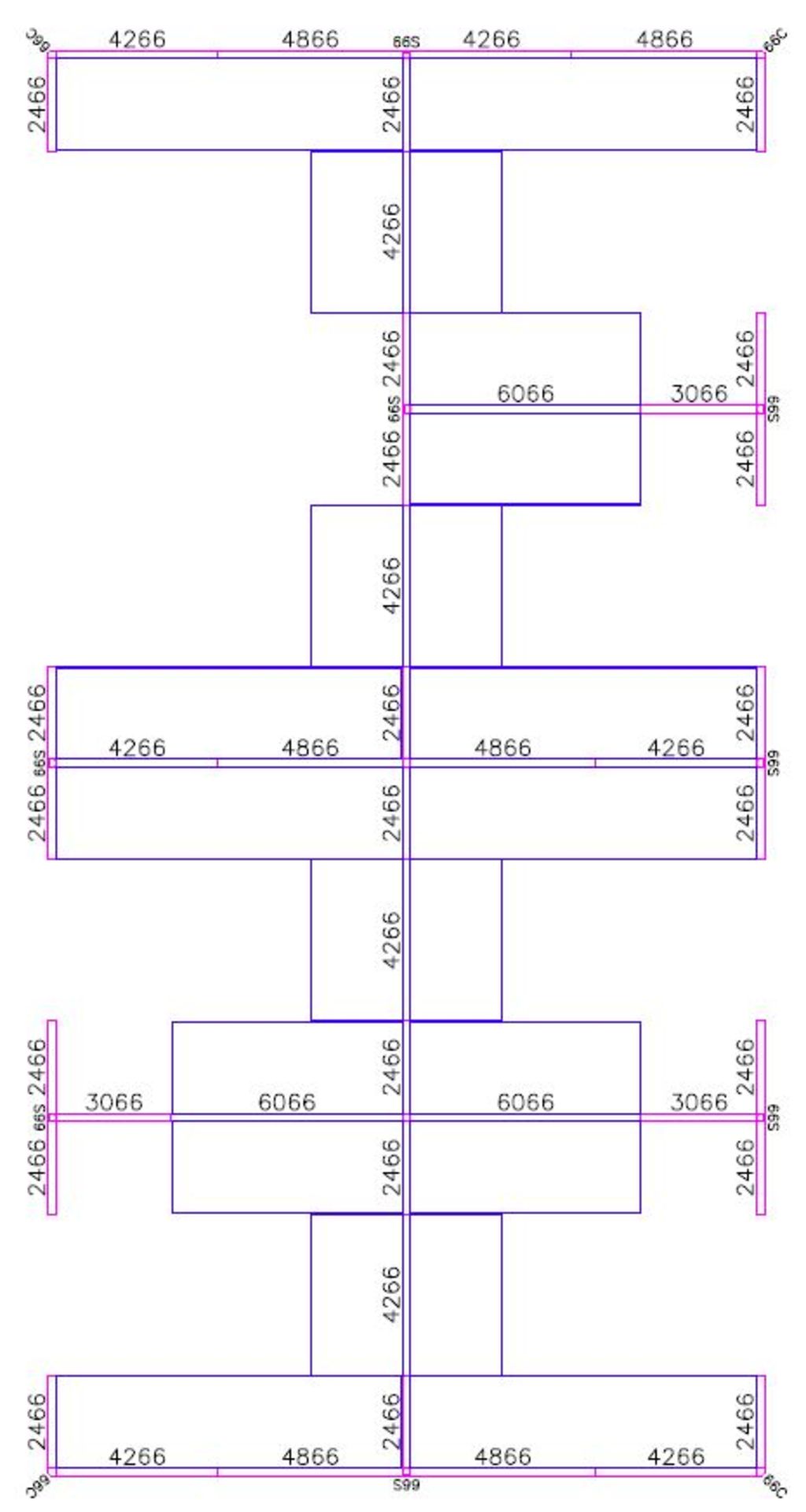 LOT OF OFFICE CUBICLES AS PER DRAWING. 8 OFFICES FRONT AND BACK - Image 2 of 6