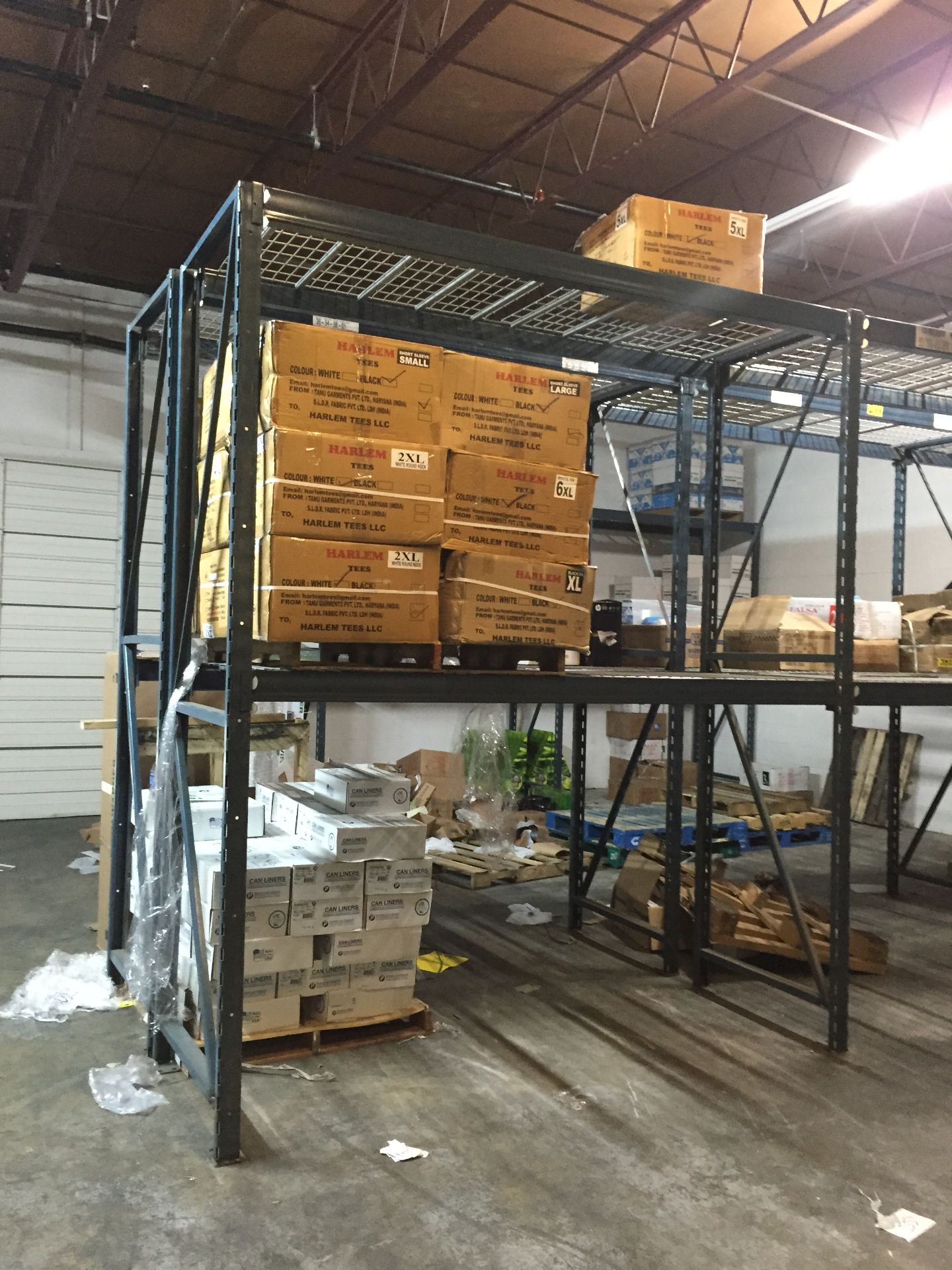 96"H X 36"D X 96"L STOCK ROOM SHELVING, TOTAL 14 SECTIONS WITH 2 BEAM LEVELS EACH,  INCLUDES - Image 2 of 6