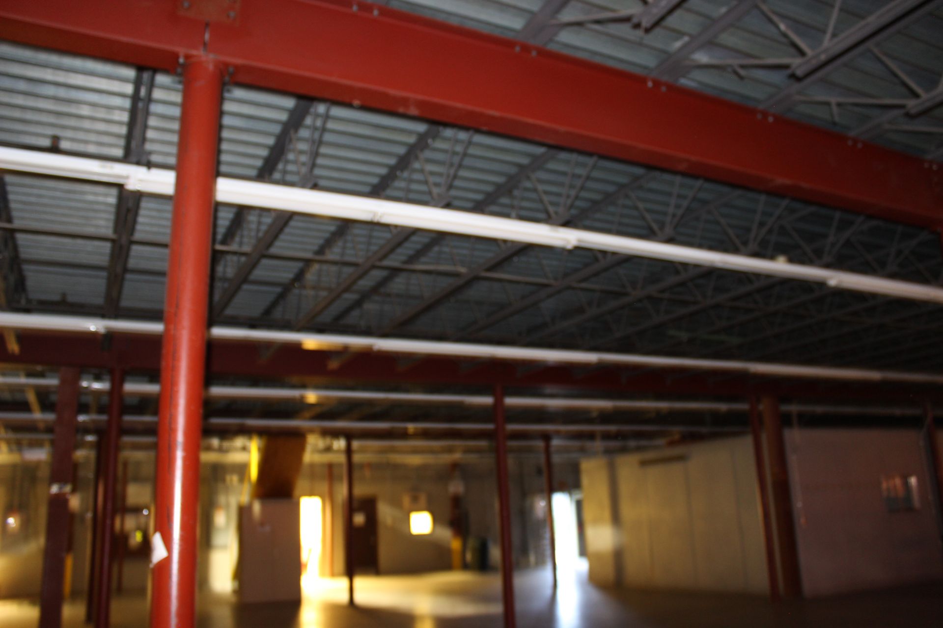 1200 SQ FT OF MEZZANINE WITH SOLID METAL FLOOR DECKING, (80' x 15')  COLUMN SPACING 240" X 180" - Image 2 of 12