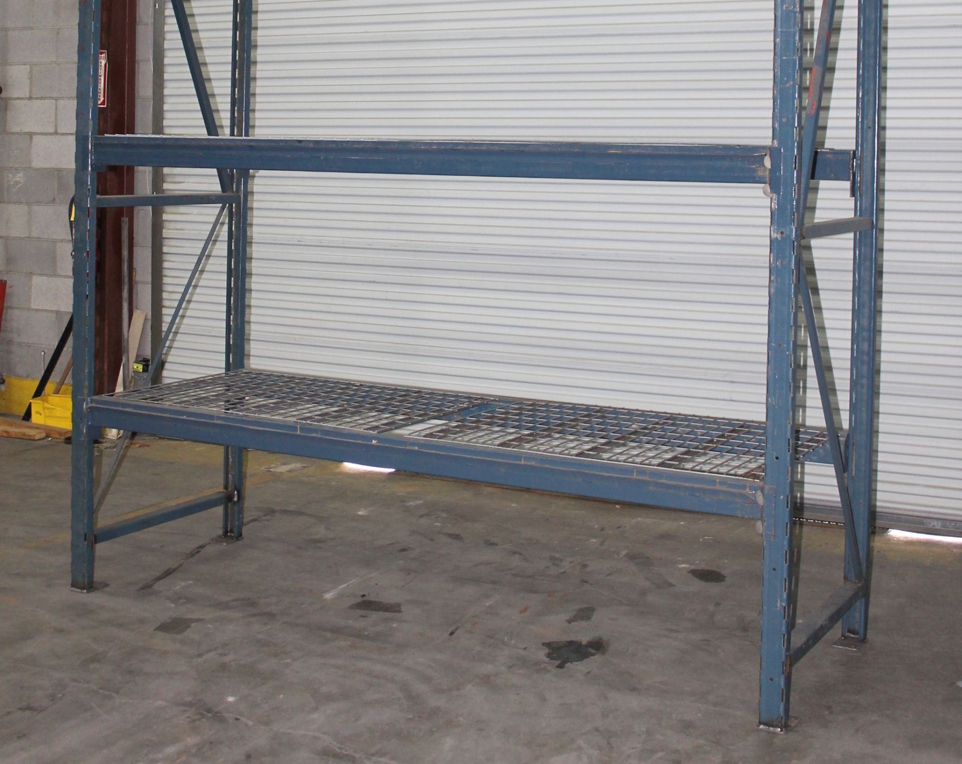 96"H X 36"D X 96"L STOCK ROOM SHELVING, TOTAL 28 SECTIONS WITH 2 BEAM LEVELS EACH,  INCLUDES