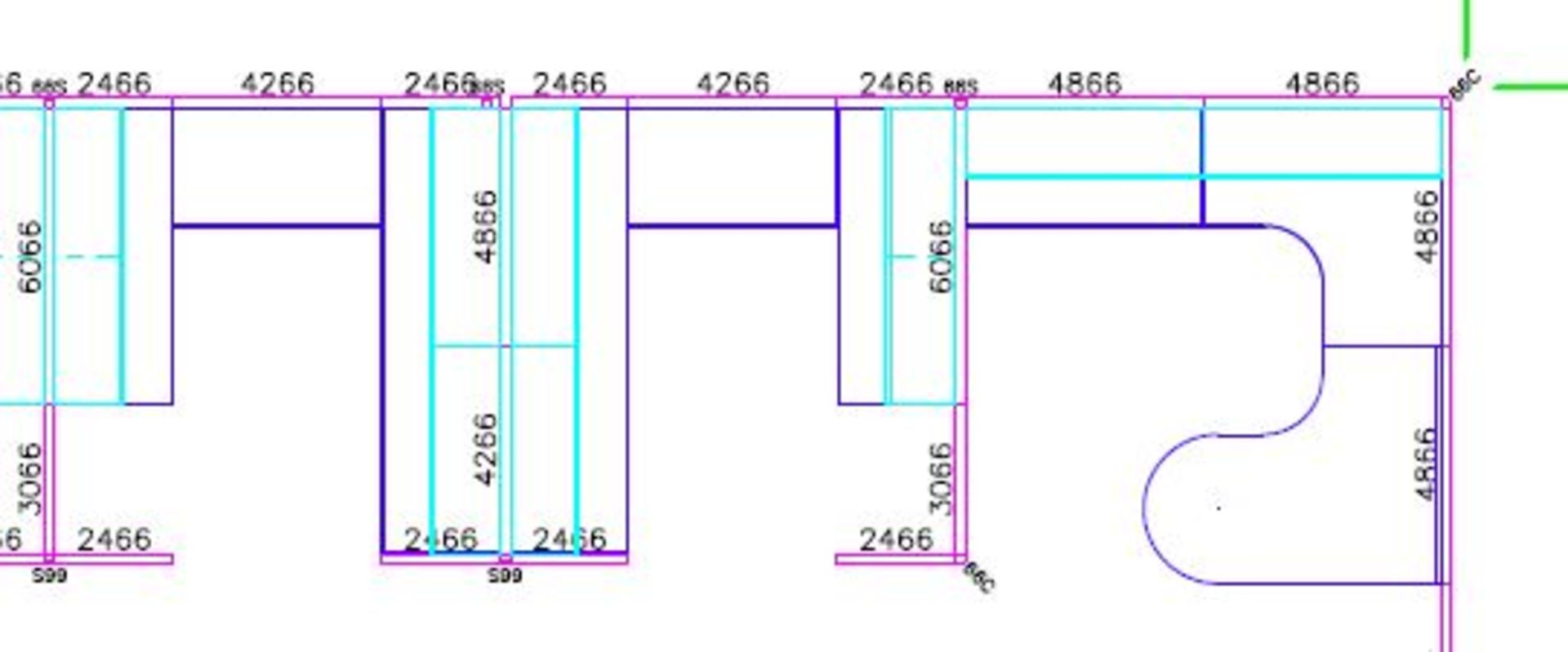 LOT OF OFFICE CUBICLES AS PER DRAWING. 3 OFFICES - Image 4 of 6