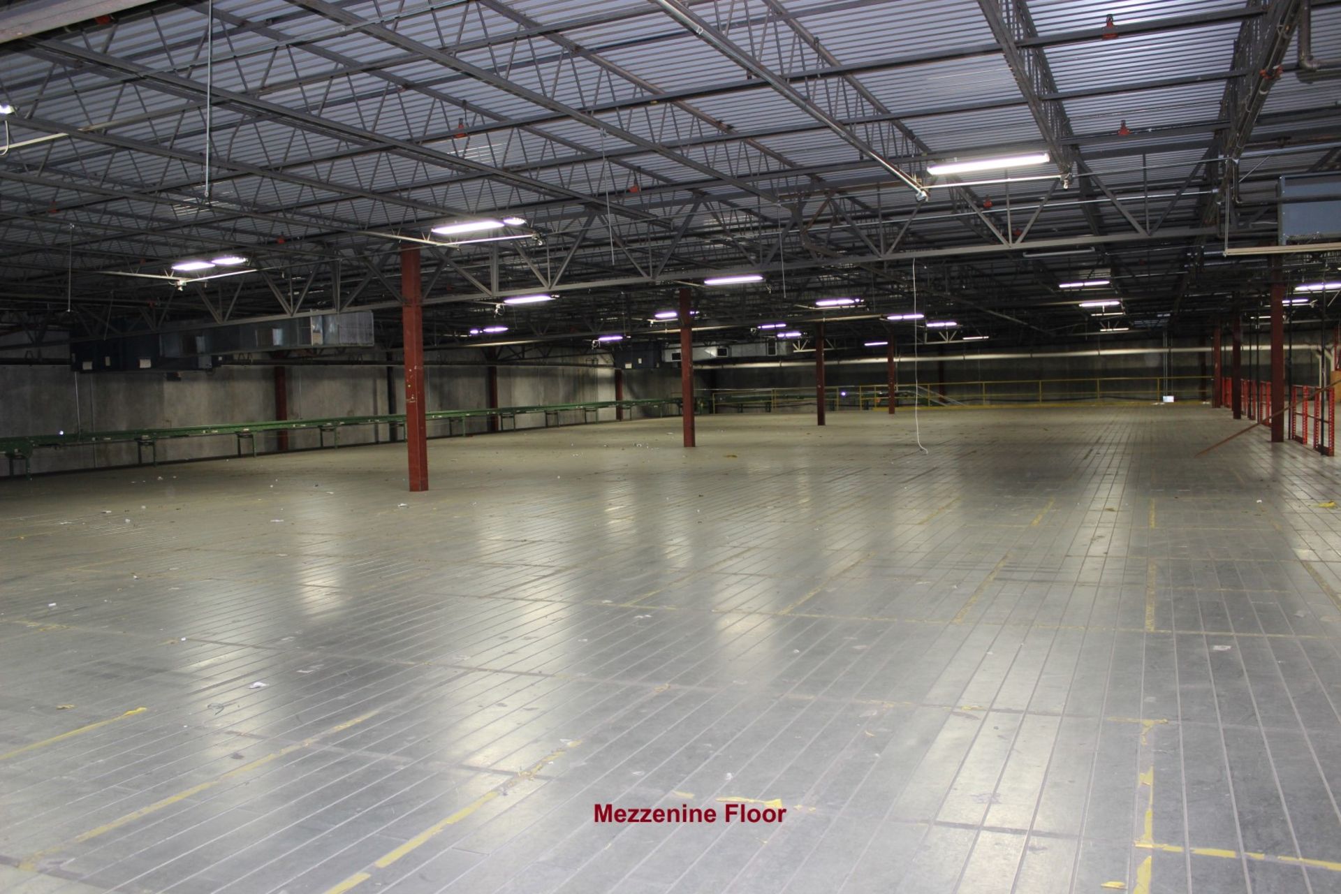 1200 SQ FT OF MEZZANINE WITH SOLID METAL FLOOR DECKING, (80' x 15')  COLUMN SPACING 240" X 180" - Image 7 of 12