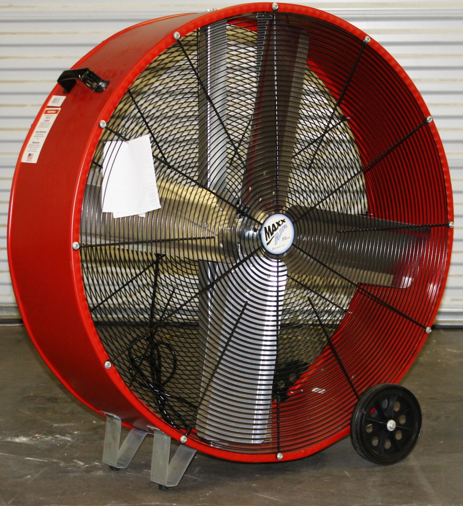 36" DIRECT DRIVE BARREL FAN,  MAXXAIR BF36DD, 2-SPEED 1/3 HP THERMALLY PROTECTED PSC DIRECT DRIVE - Image 2 of 3