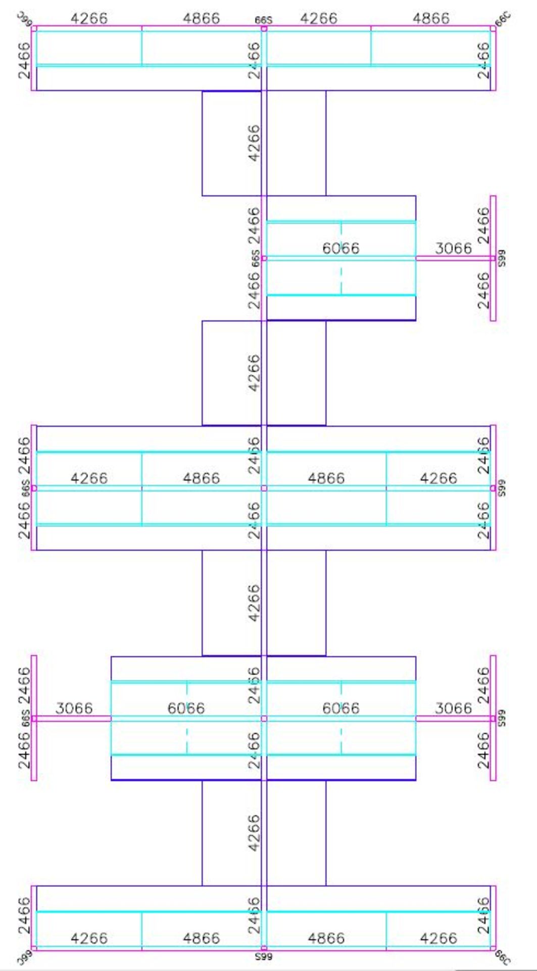 LOT OF OFFICE CUBICLES AS PER DRAWING. 8 OFFICES FRONT AND BACK - Image 6 of 6