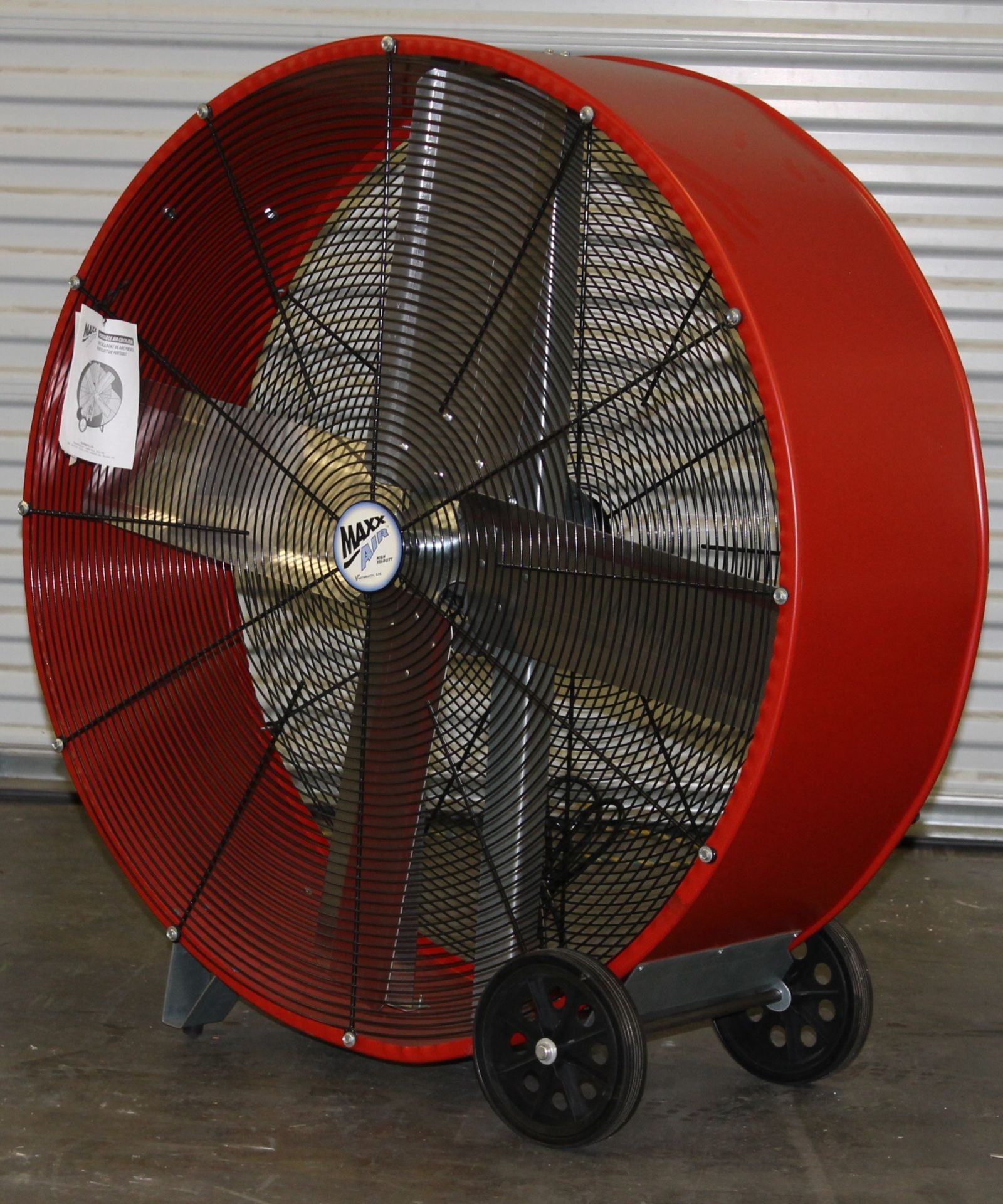 36" DIRECT DRIVE BARREL FAN,  MAXXAIR BF36DD, 2-SPEED 1/3 HP THERMALLY PROTECTED PSC DIRECT DRIVE - Image 3 of 3