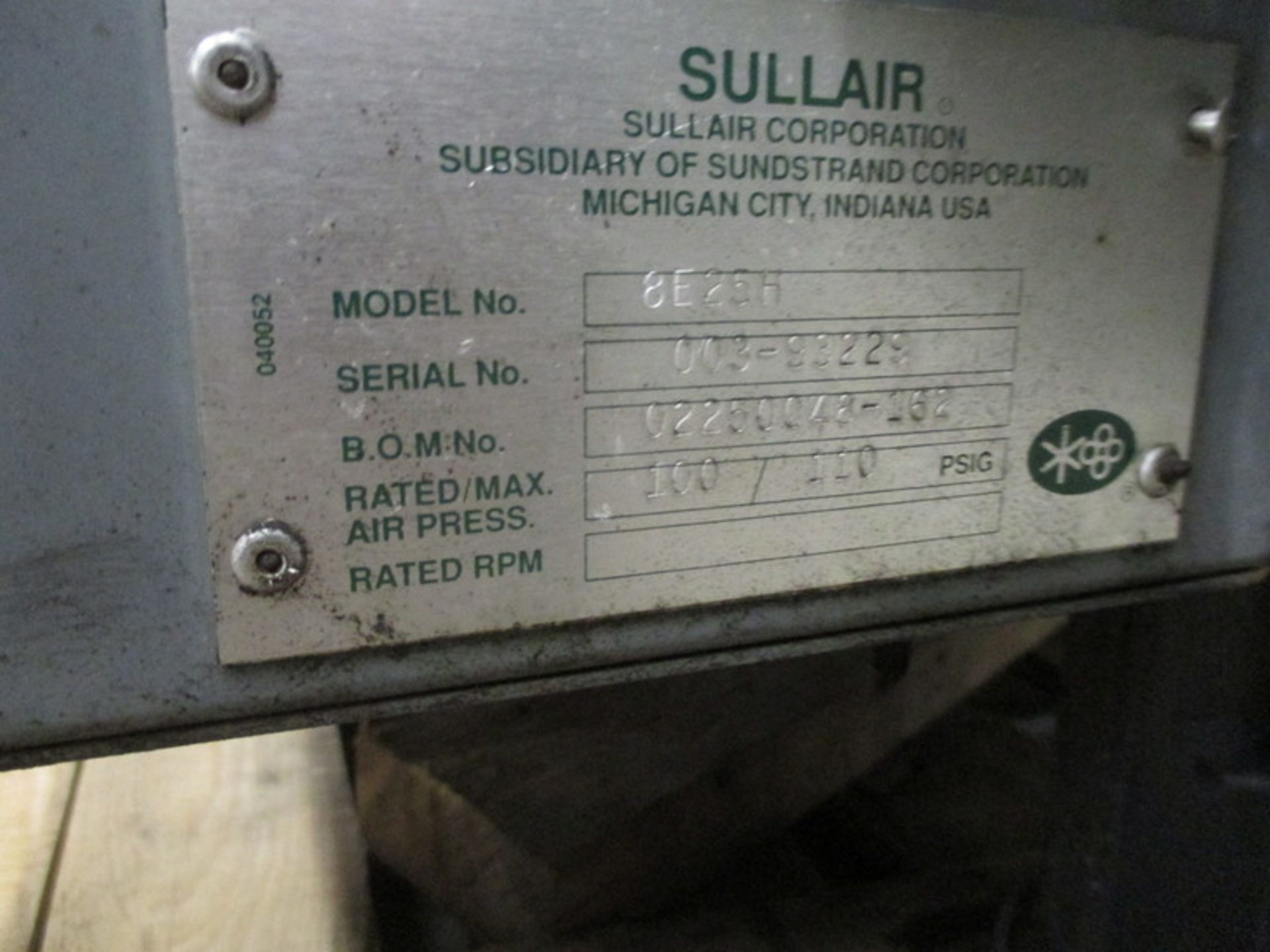 SullAir 25Hp Compressor - Image 3 of 4