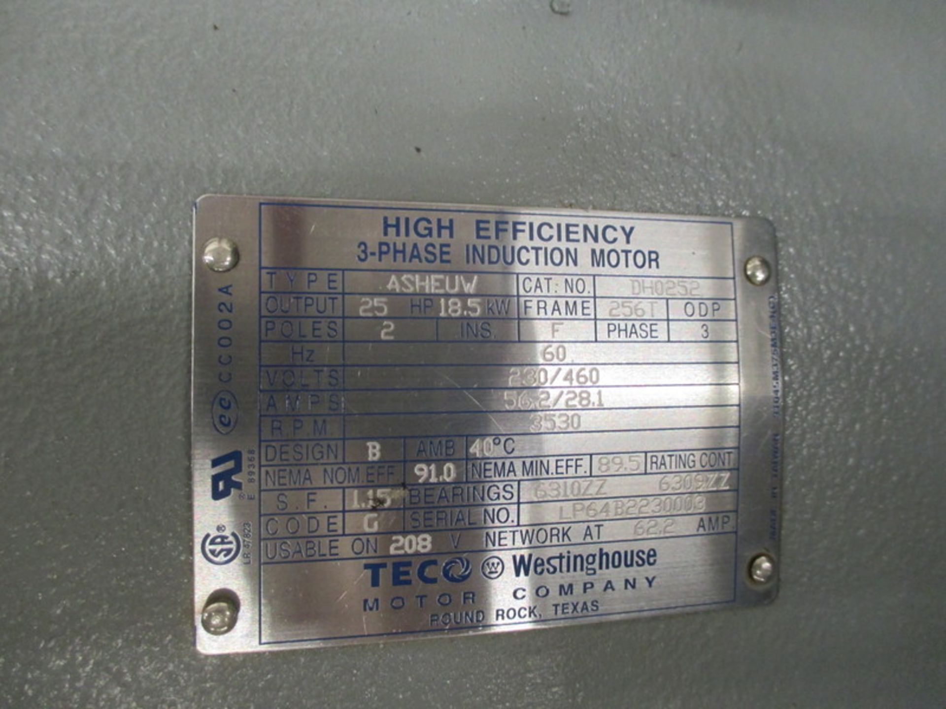 SullAir 25Hp Compressor - Image 4 of 4