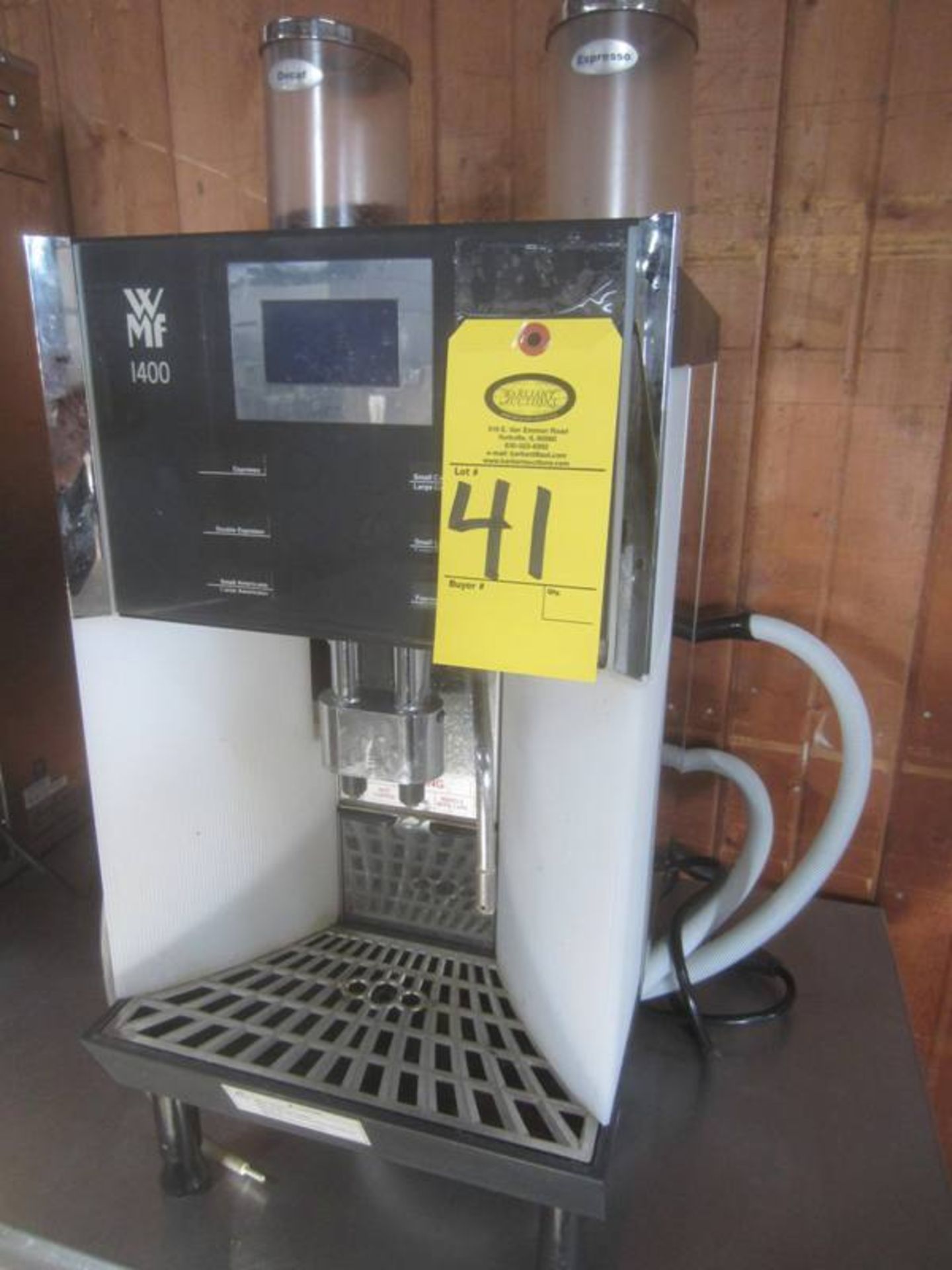 WMF Mdl. 1400 Automatic Commercial Coffee Bean Espresso Machine, tested, works