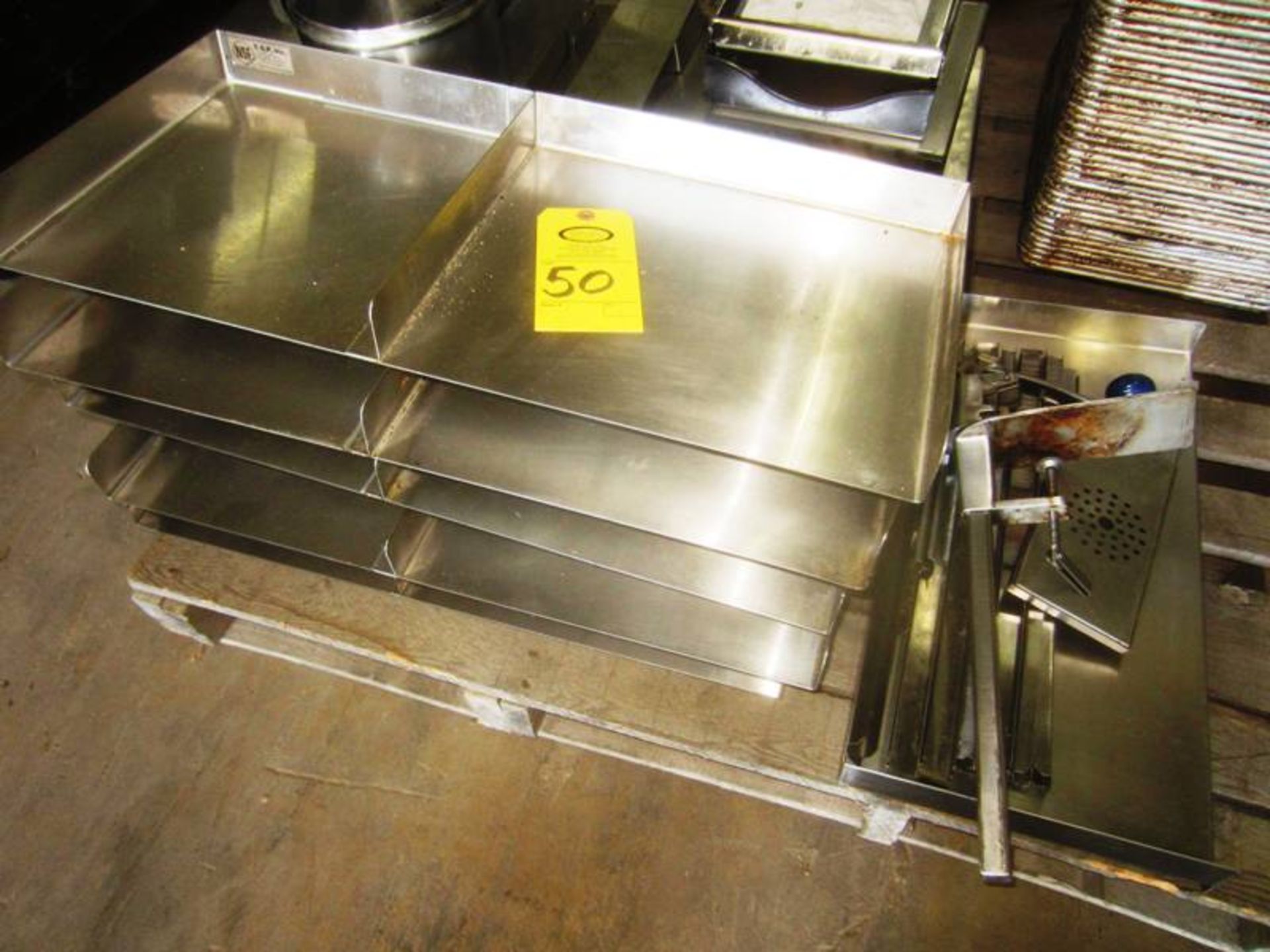 S.S. Shelving, S.S. Knife Holders, Eklund Heavy Duty Can Opener, S.S. Feed Cylinder w/weight