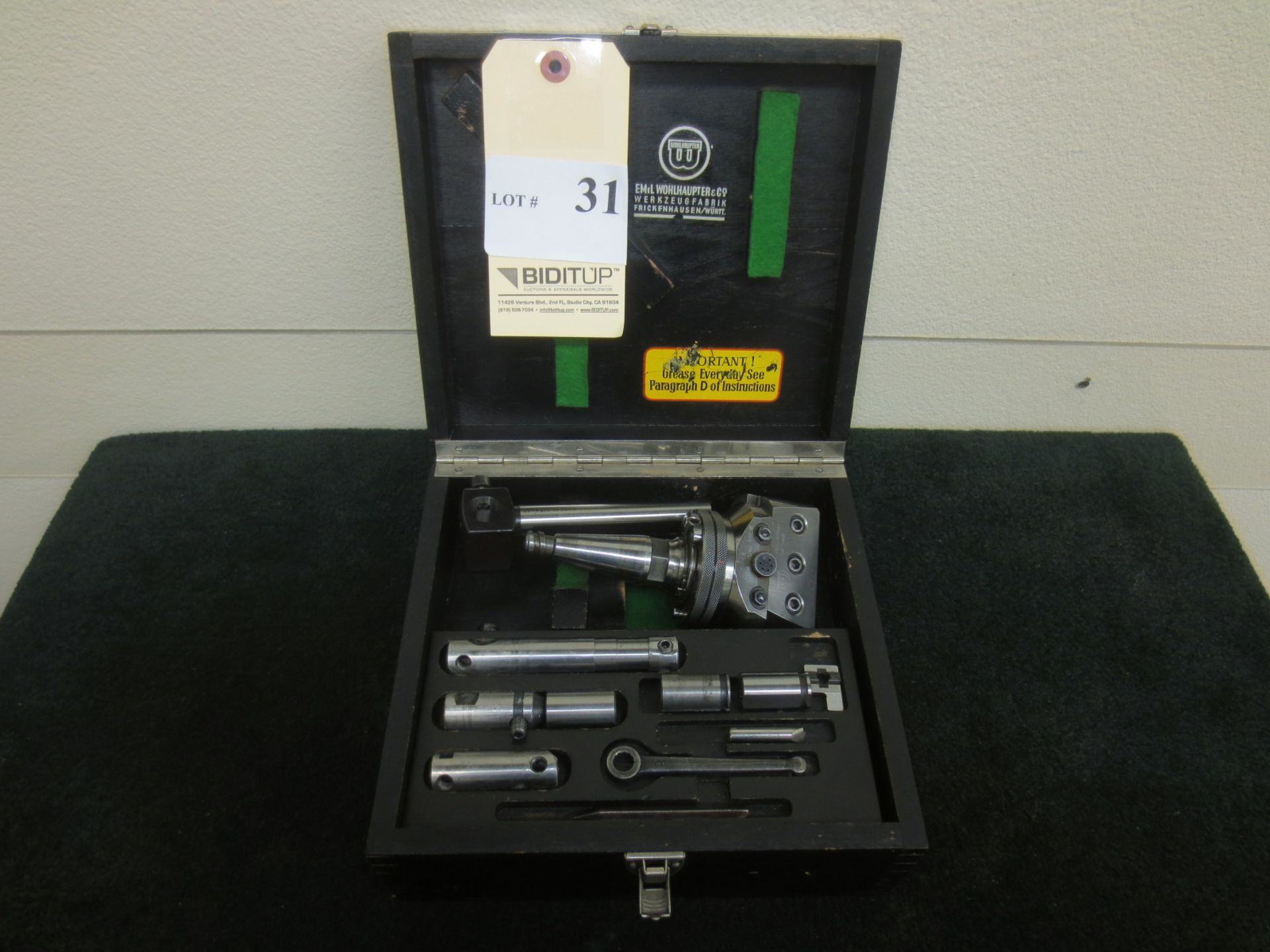 Wohlhaupter Boring Head Set, With Case