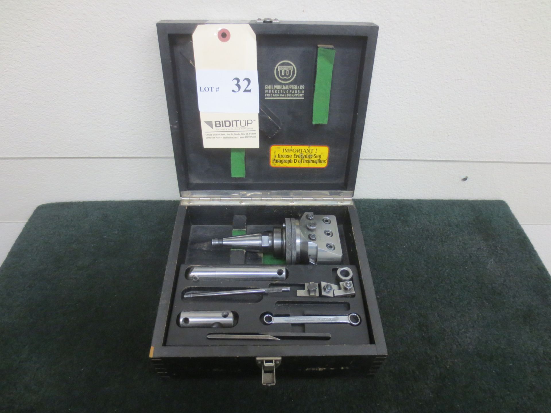 Wohlhaupter Boring Head Set, With Case