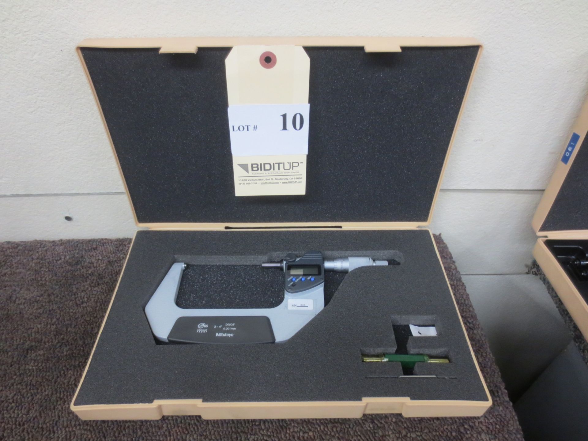Mitutoyo 3-4'' Micrometer With Digital Readout And Case