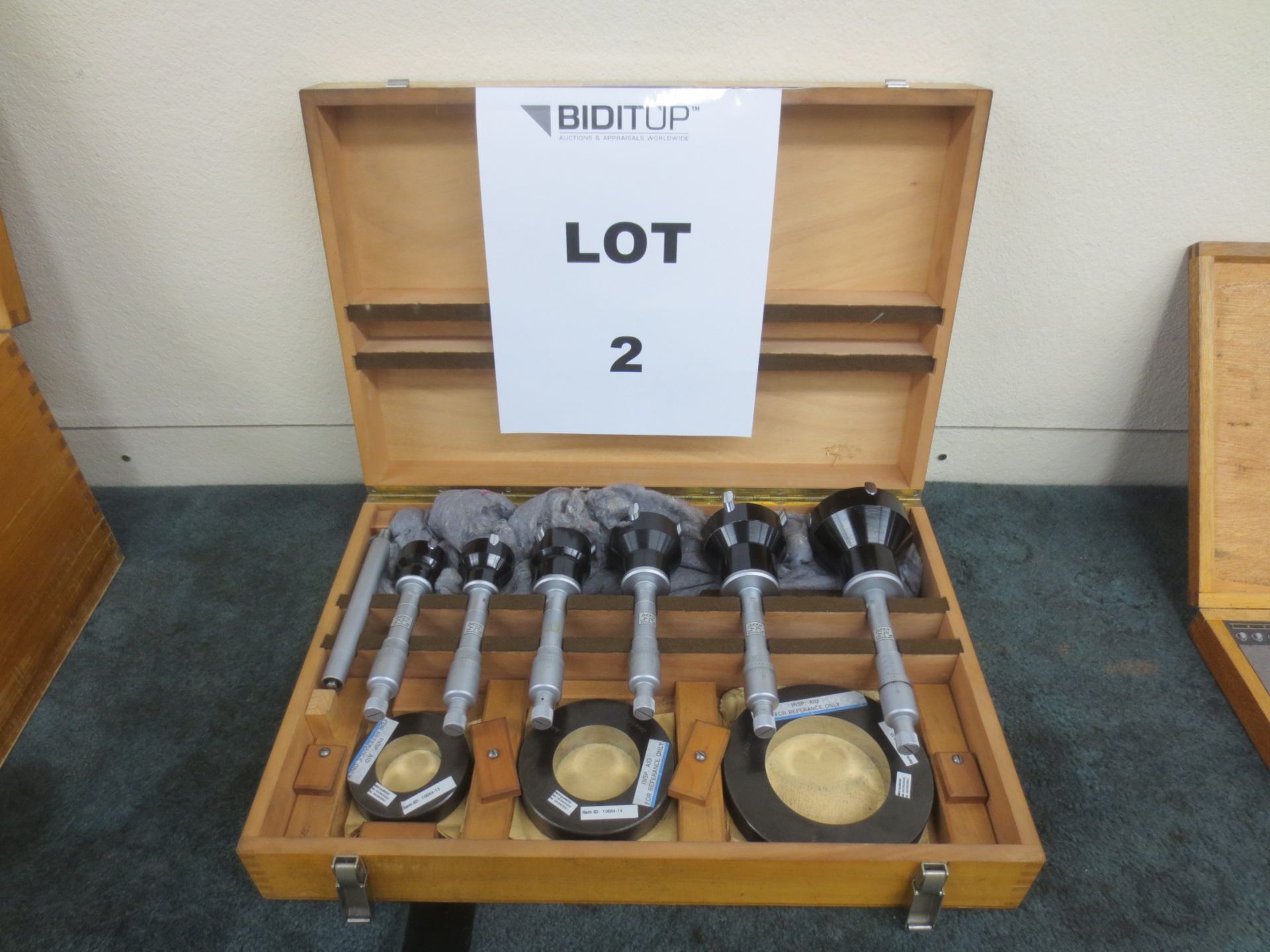 Switzerland Lufkin 3-Point Intrimik Micrometers, No.600, 1.600 - 4.000, With Case