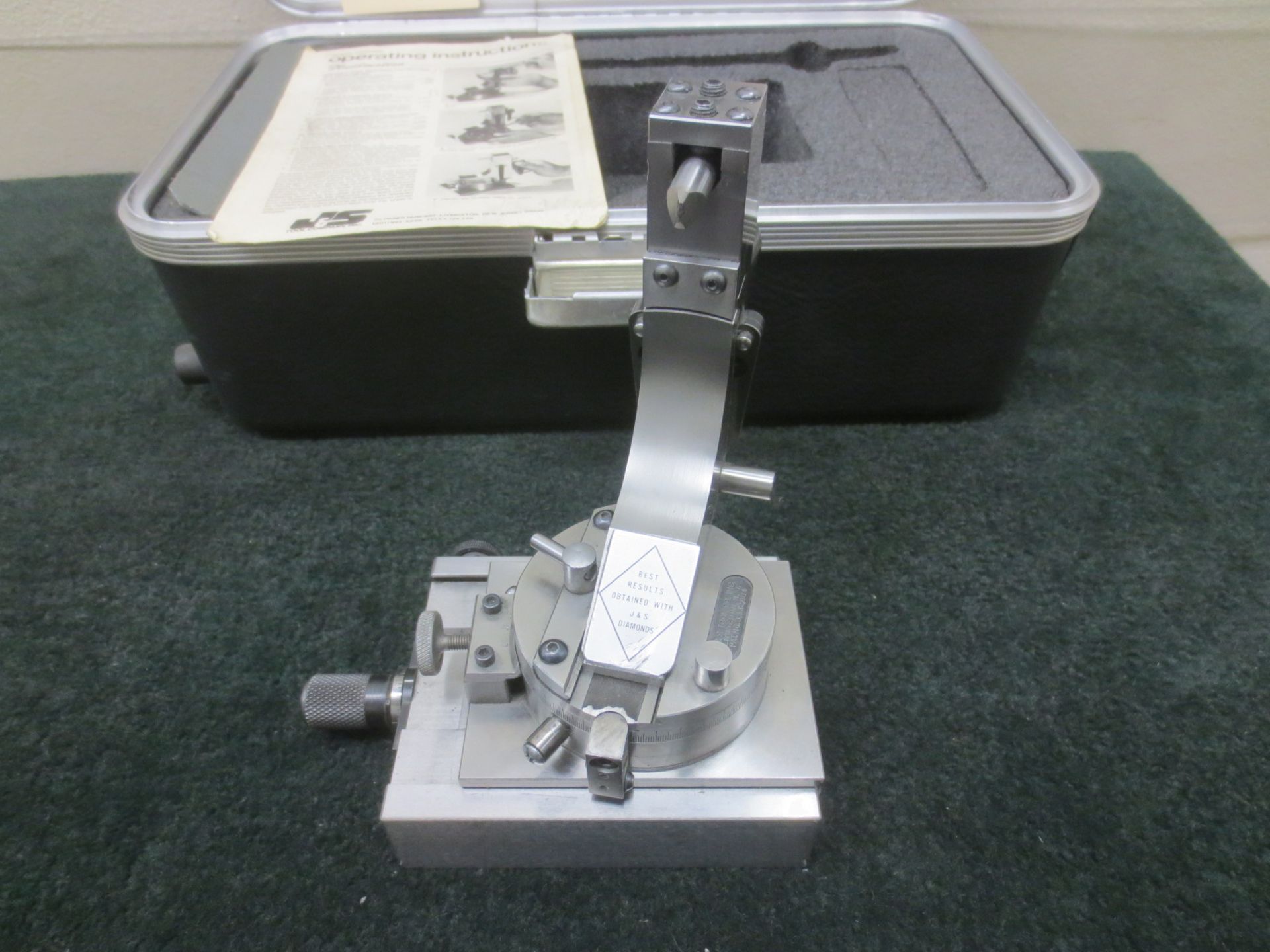 J & S Radius Dresser Wheel Dressisng Machine, With Case - Image 2 of 2