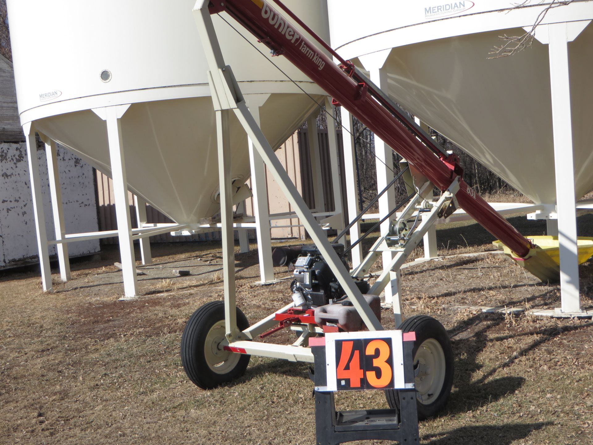 Farm King 8x31 augers with 23 hp gas engines