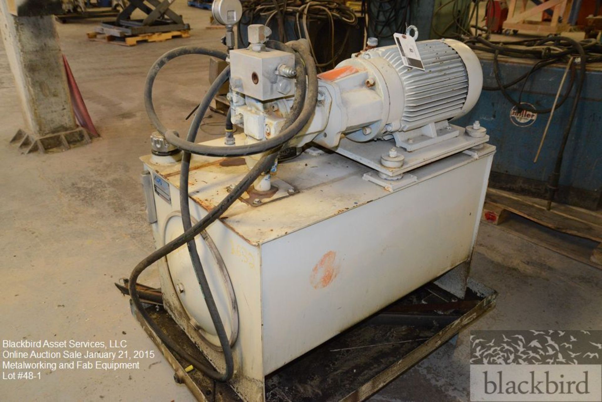 10HP hydraulic pump unit - Image 2 of 4